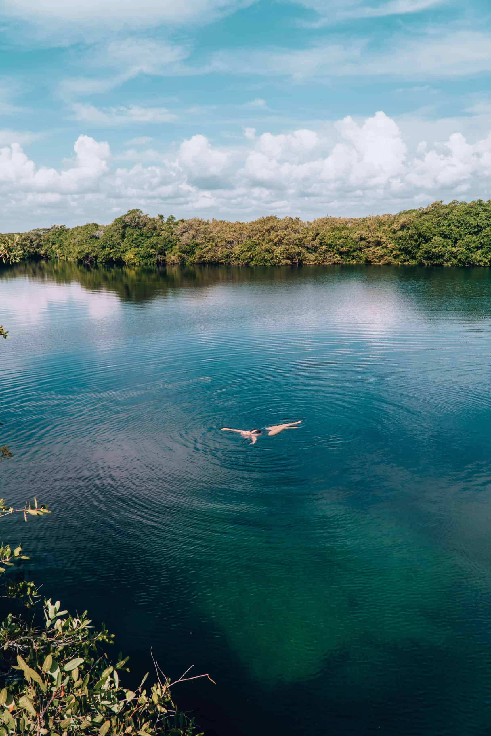 Cenote Encantado in Tulum, Mexico