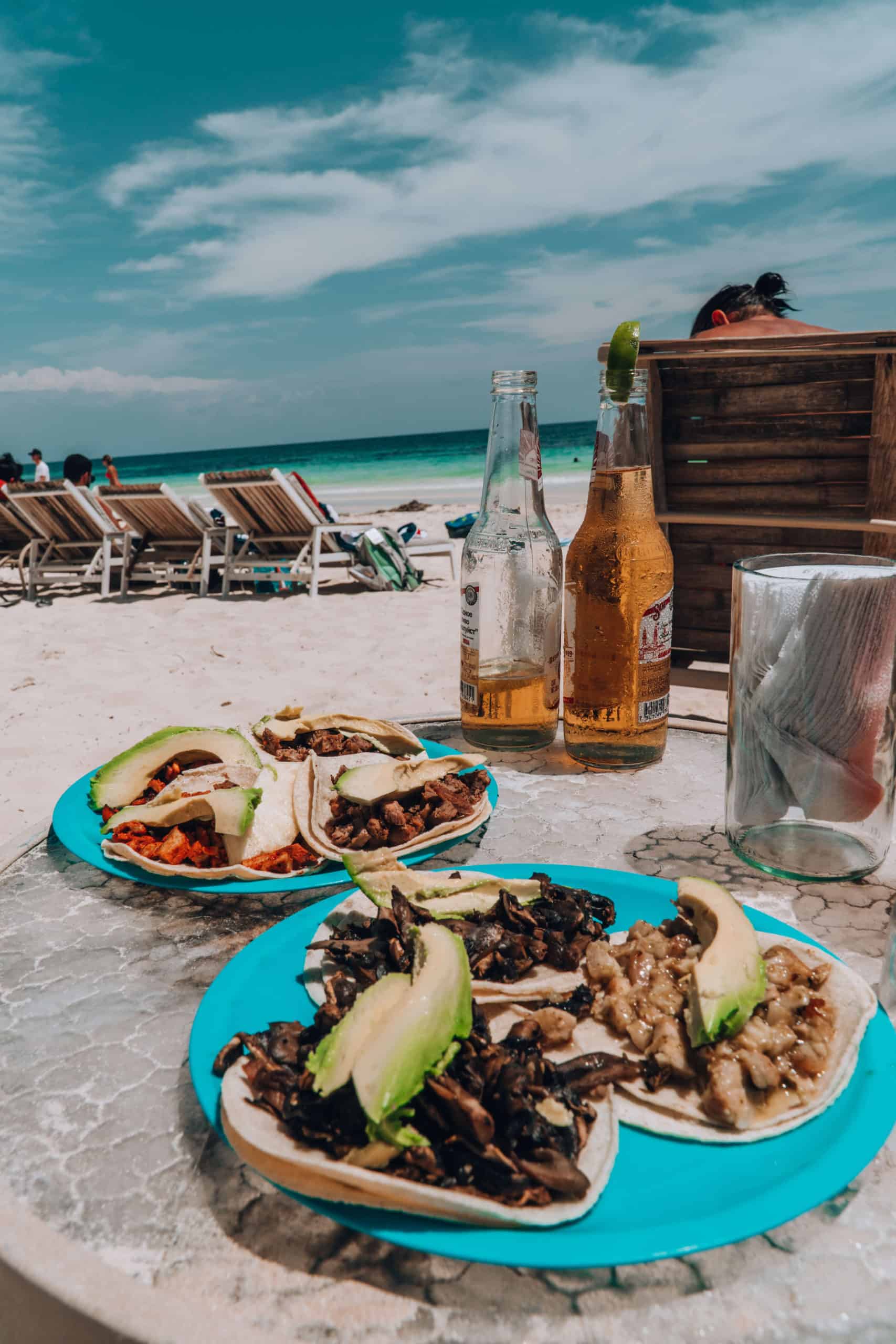 Delicious tacos at Taqueria La Eufemia in Tulum, Mexico