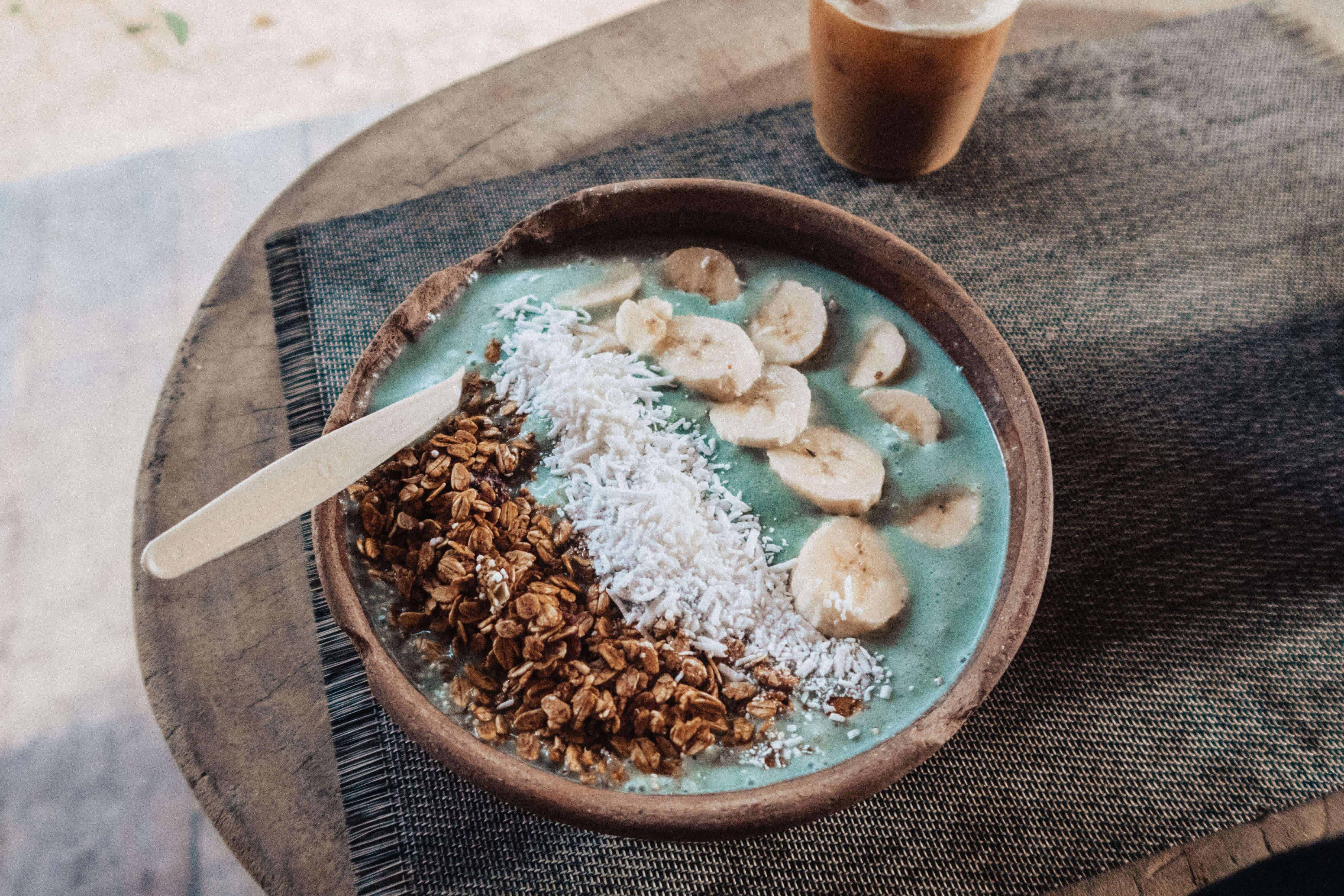 Smoothie bowl at Playa Papaya Project hotel in Tulum, Mexico