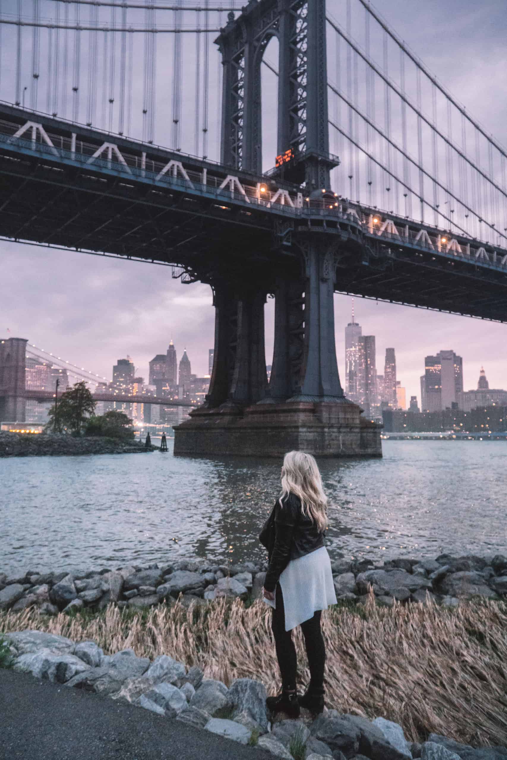 Sunset from Dumbo | The Ultimate Guide to NYC in a Weekend