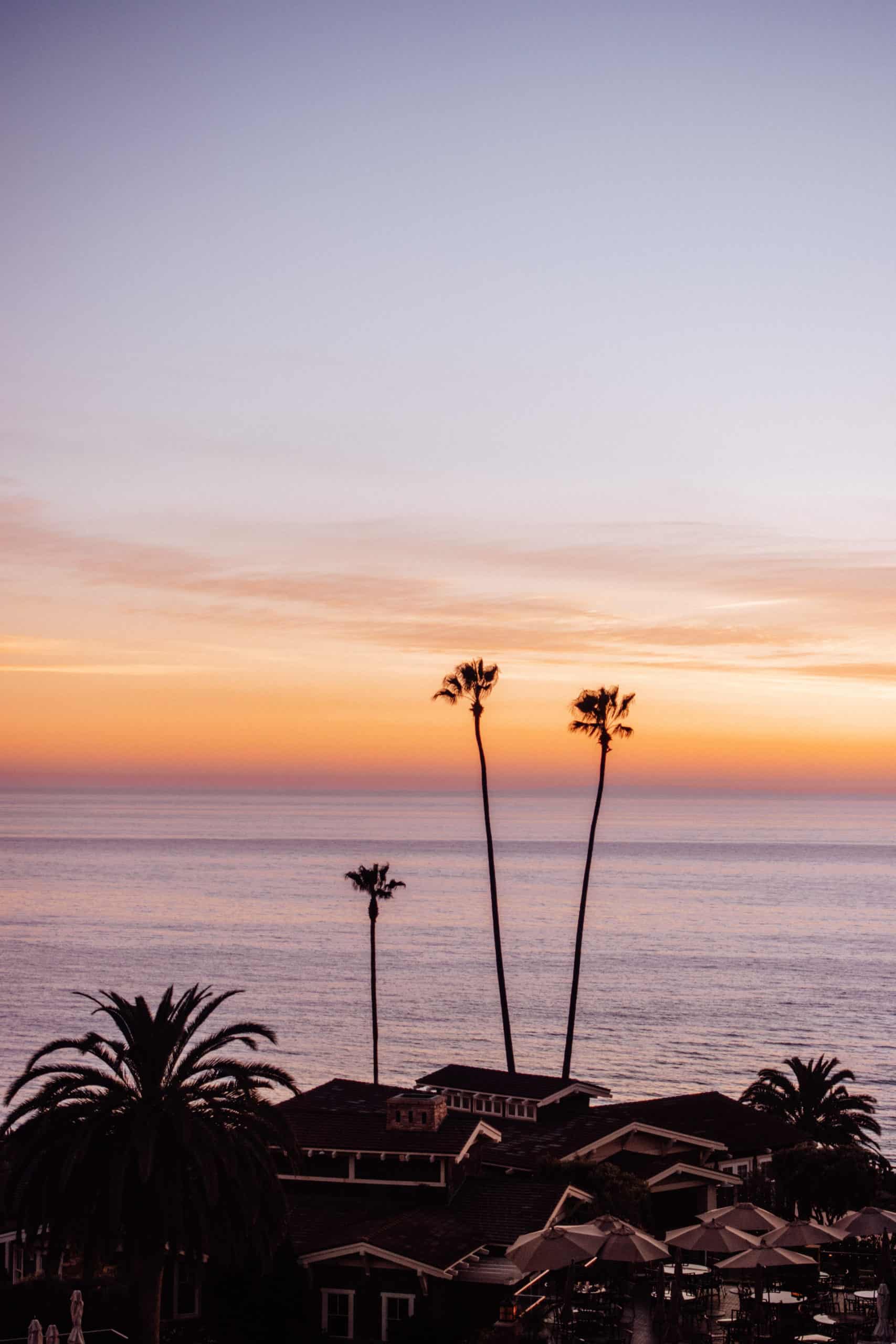 Sunset view from the Montage Laguna Beach