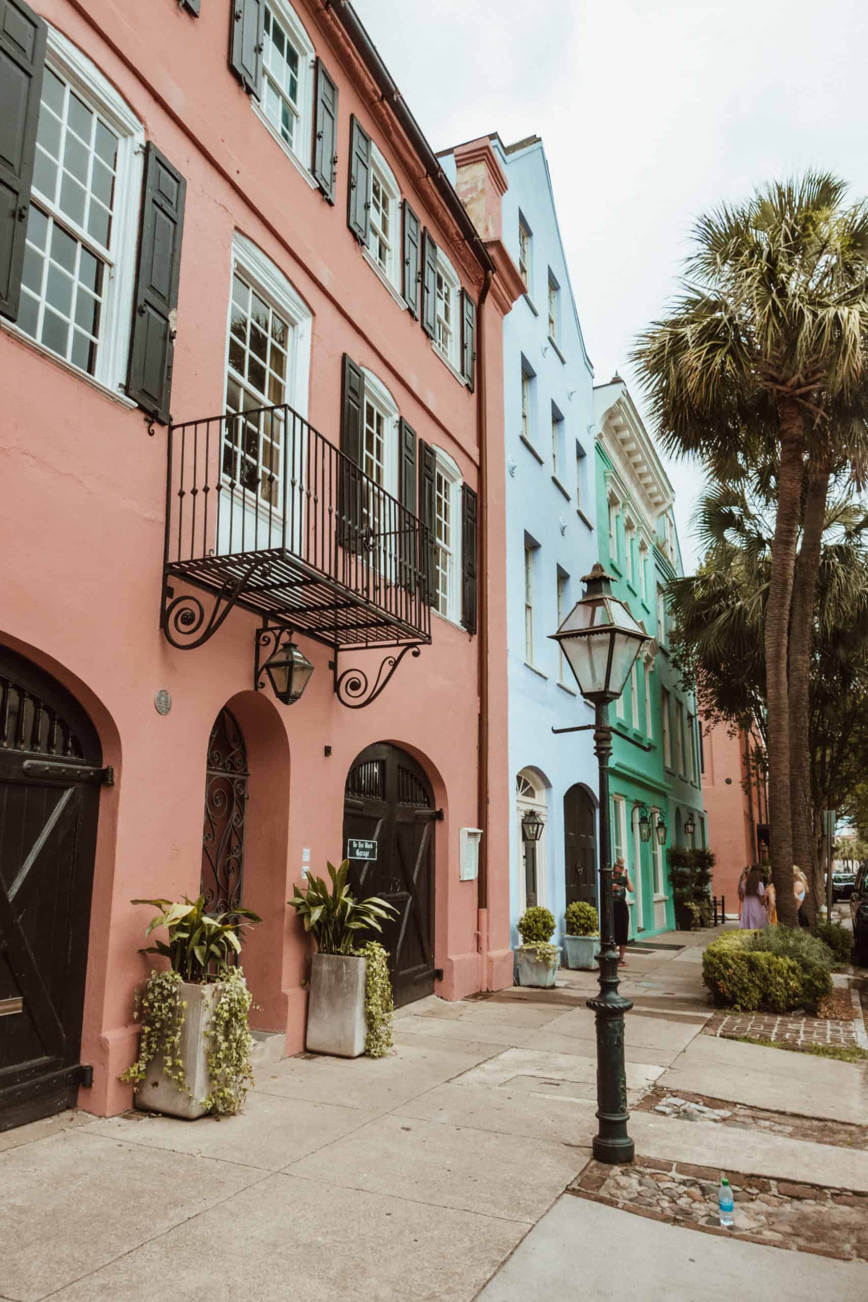 Rainbow row in Charleston, South Carolina