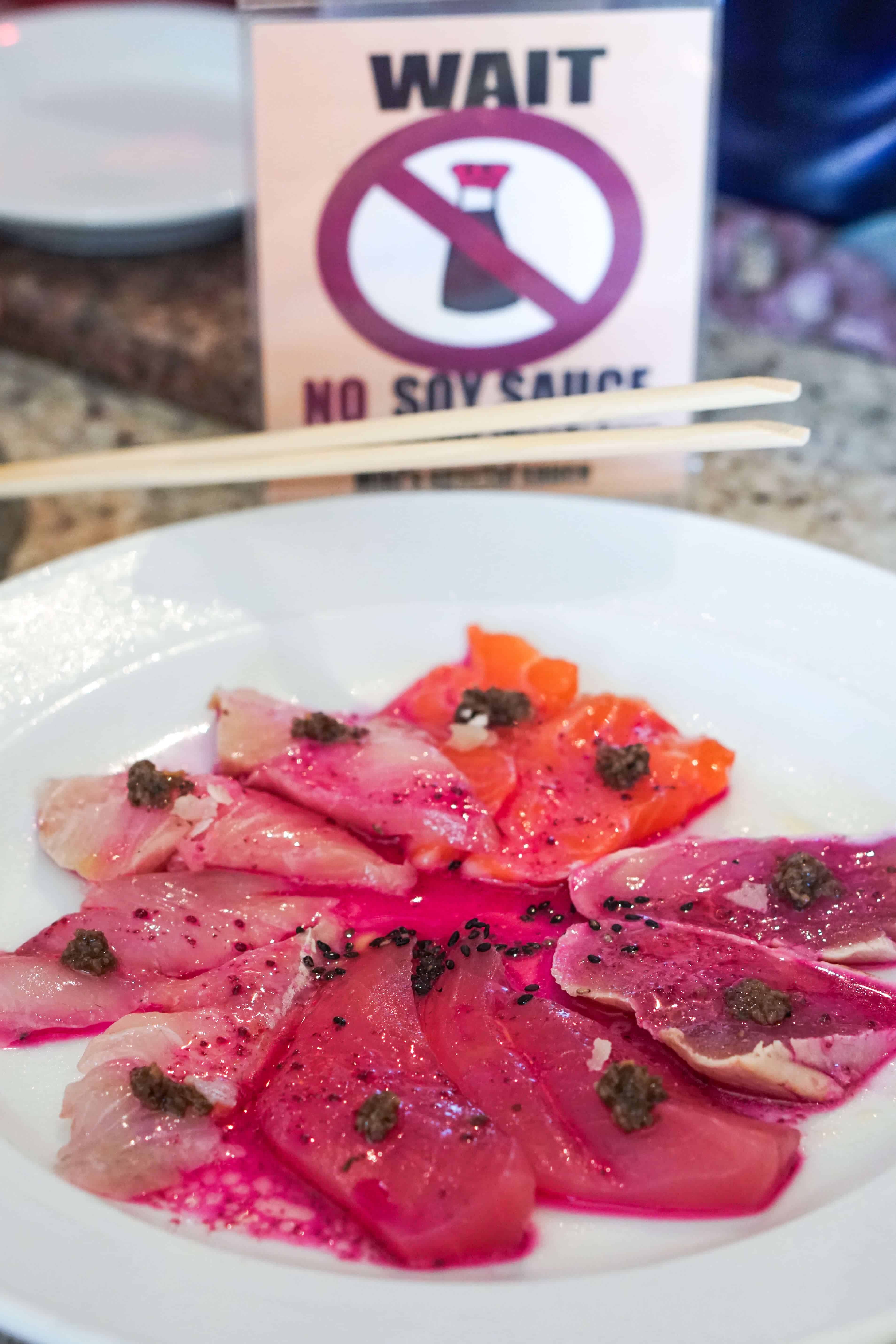 5 Things You Must Eat in Laguna Beach | 242 Cafe Fusion Sushi | Truffle Sashimi | The Republic of Rose