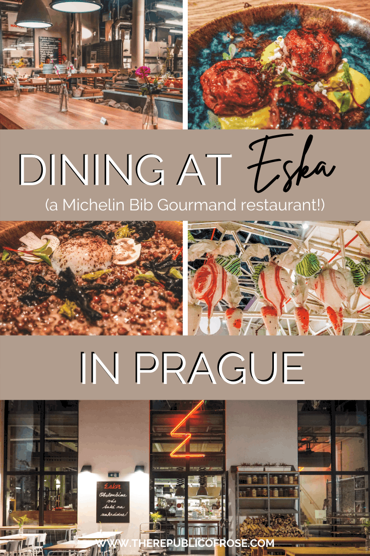 Dining at Eska in Prague | A Michelin Bib Gourmand restaurant | The Republic of Rose