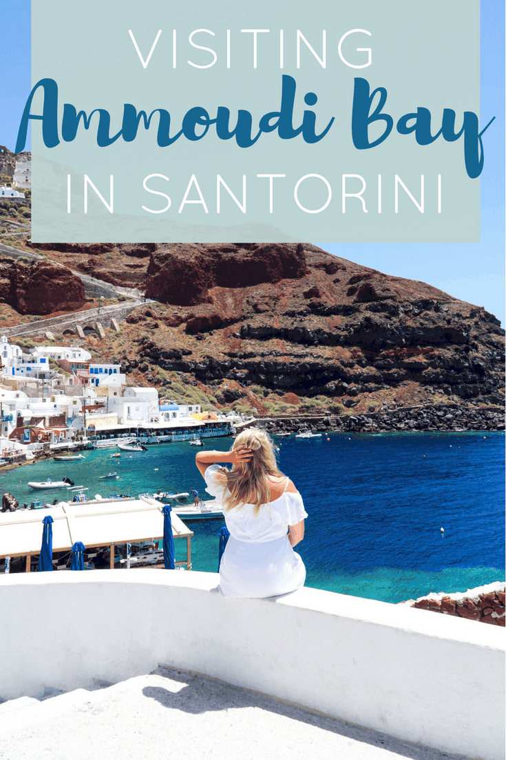 Visiting Ammoudi Bay in Santorini Greece | The Republic of Rose