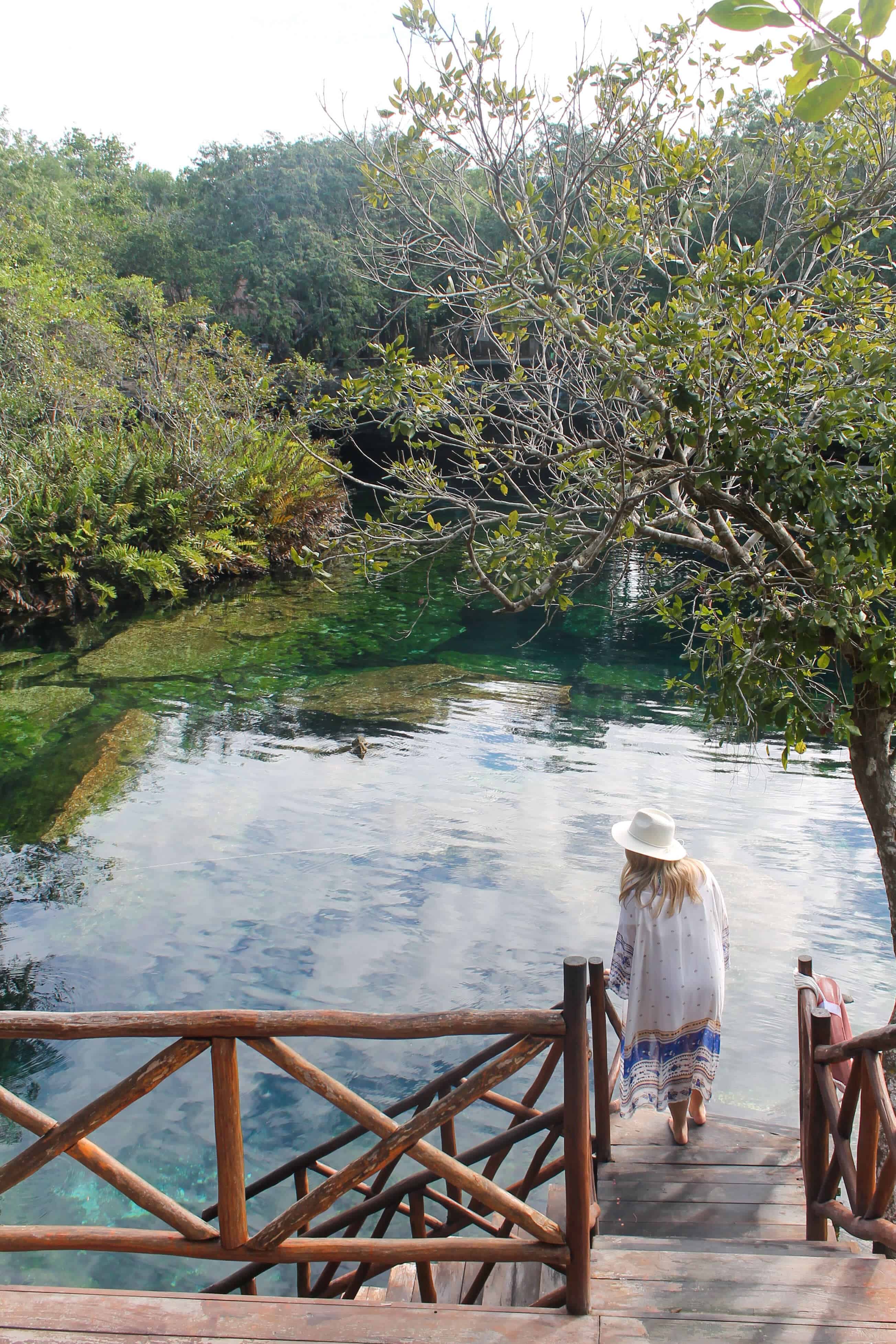 Top Day Trips From Tulum Mexico Cenote Azul | The Republic of Rose