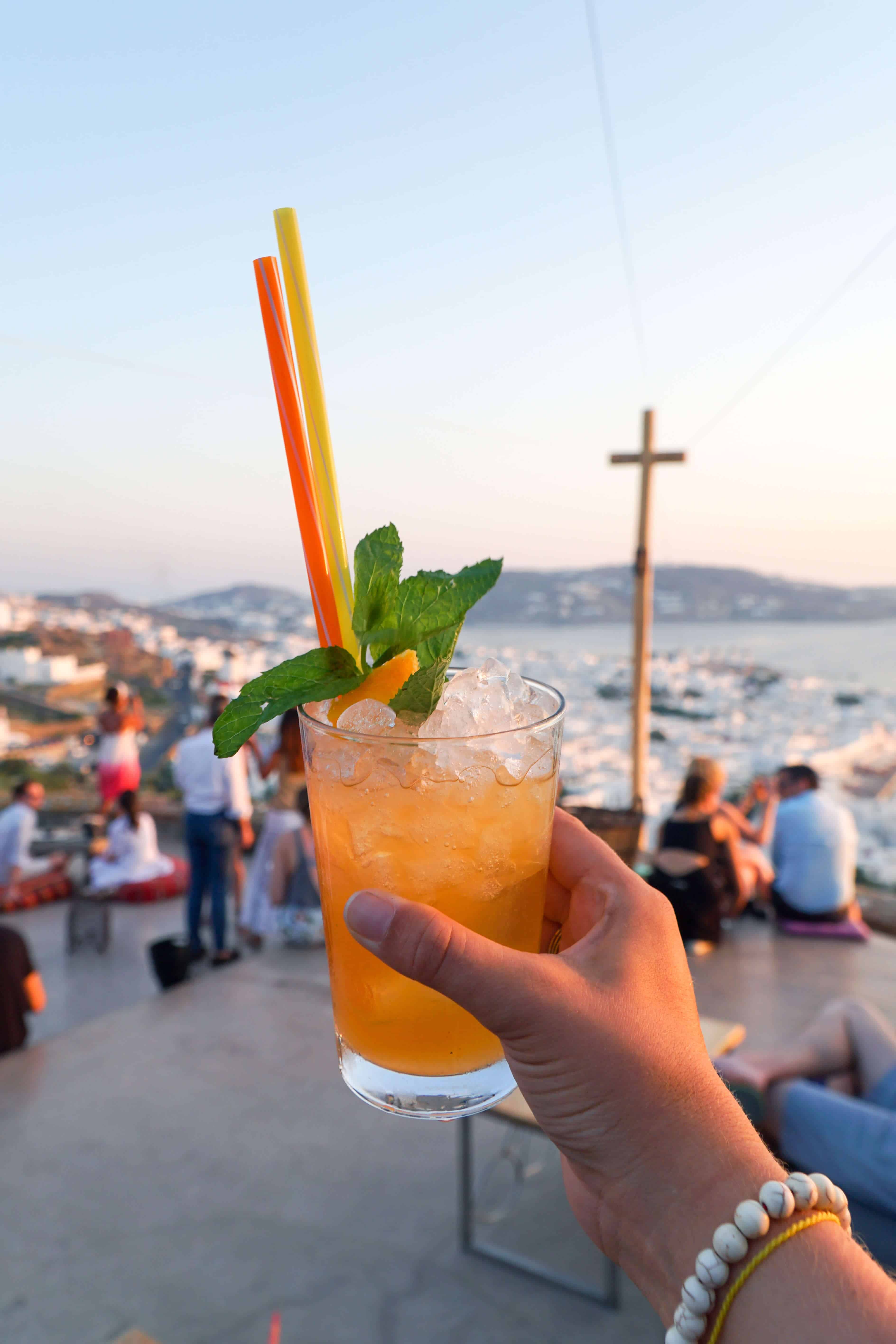 Sunset at 180º Sunset Bar in Mykonos | The Republic of Rose