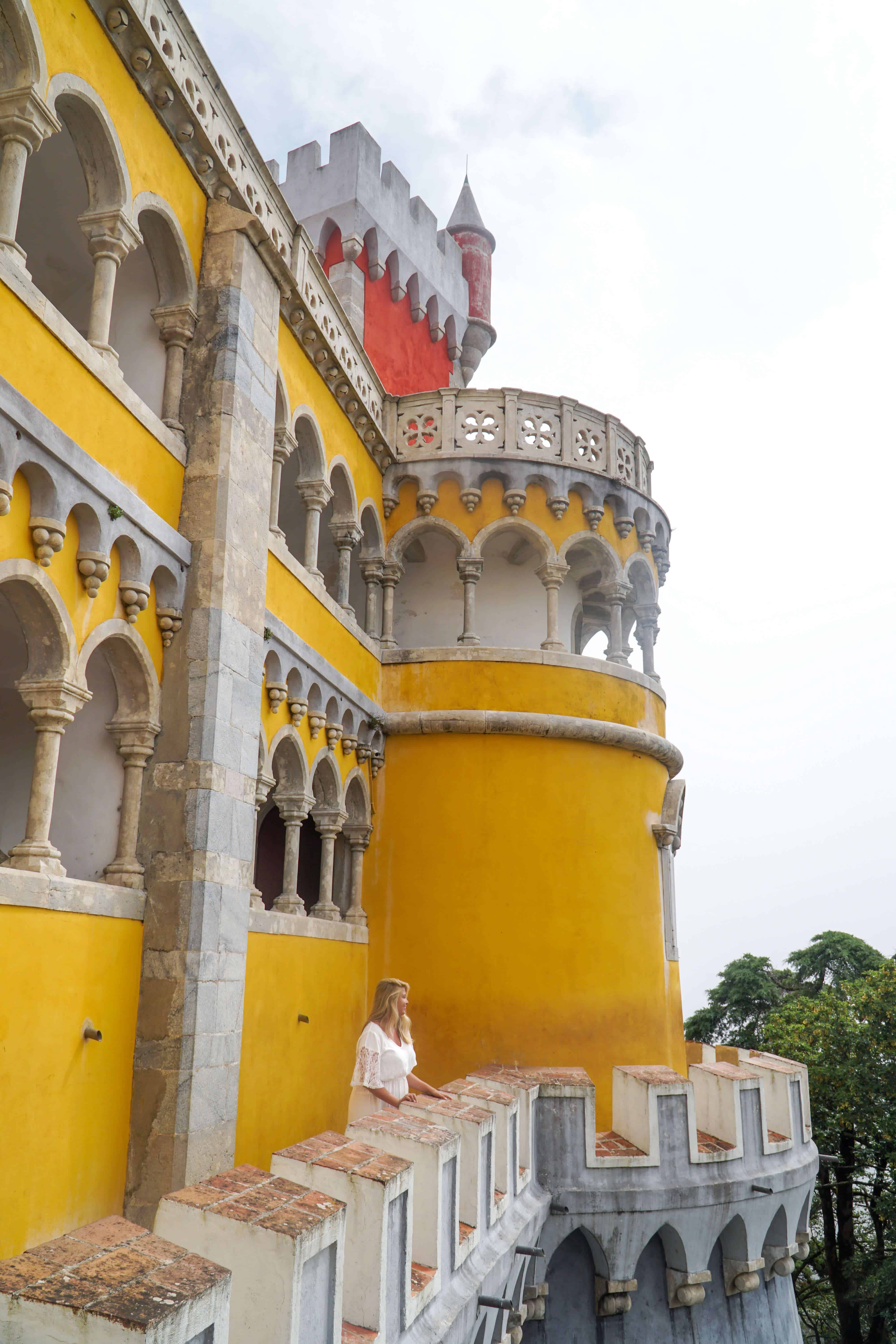 Tips for Visiting Pena Palace in Sintra Portugal | Laura at Pena Palace | The Republic of Rose