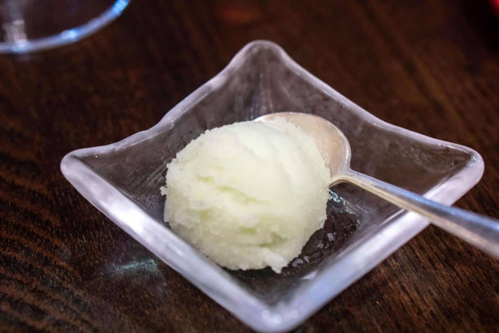 DINING AT YAMAKASE IN L.A. | sorbet | The Republic of Rose