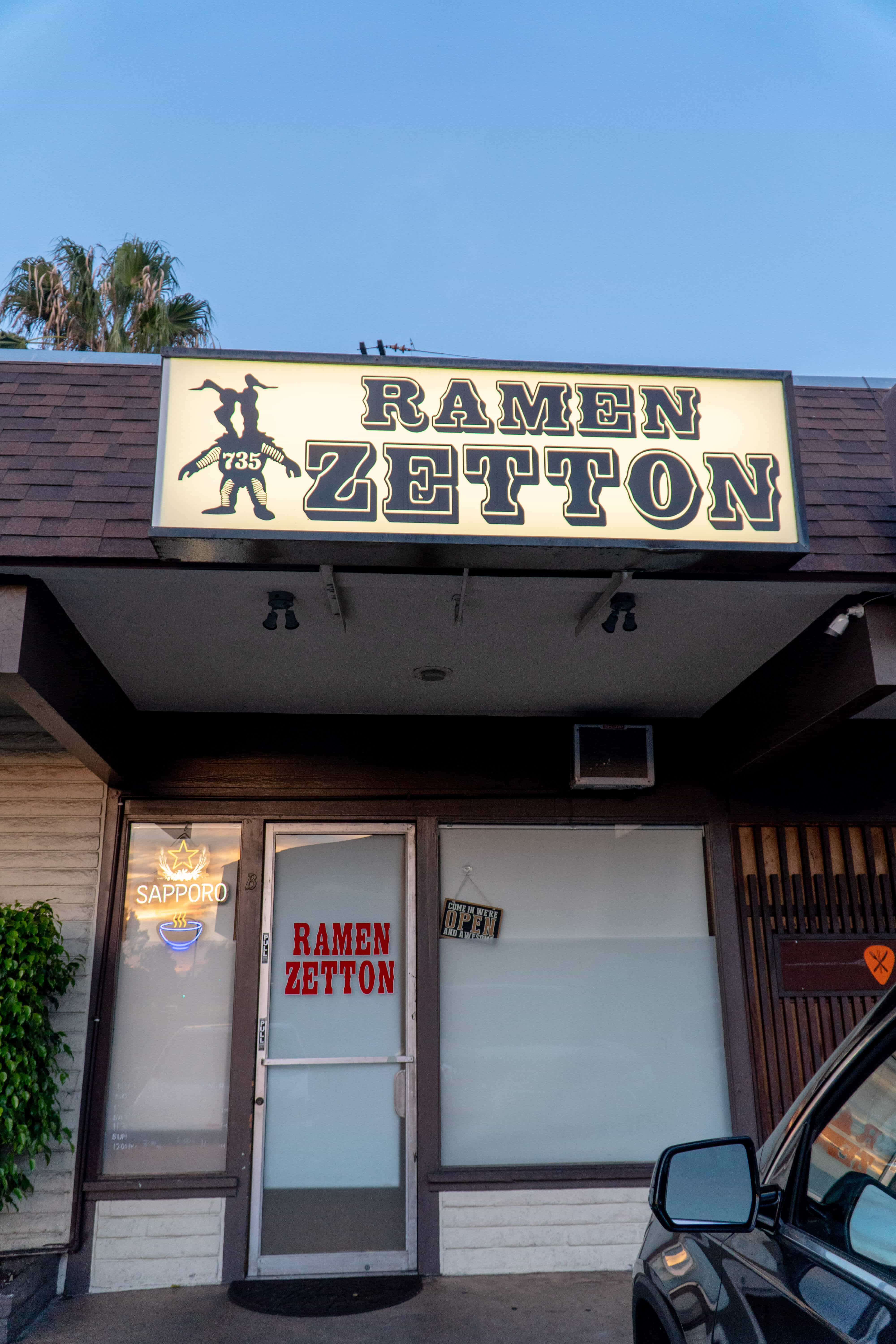 The Ultimate Guide to Ramen in Orange County | Ramen Zetton Exterior | The Republic of Rose | #Ramen #Japanese #Food #OrangeCounty #California #Dining #Noodles