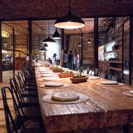 DINING AT FAUNA IN VALLE DE GUADALUPE | Interior of restaurant | The Republic of Rose | #ValleDeGuadalupe #Baja #Mexico #Fauna #Bruma #RutaDelVino #Ensenada