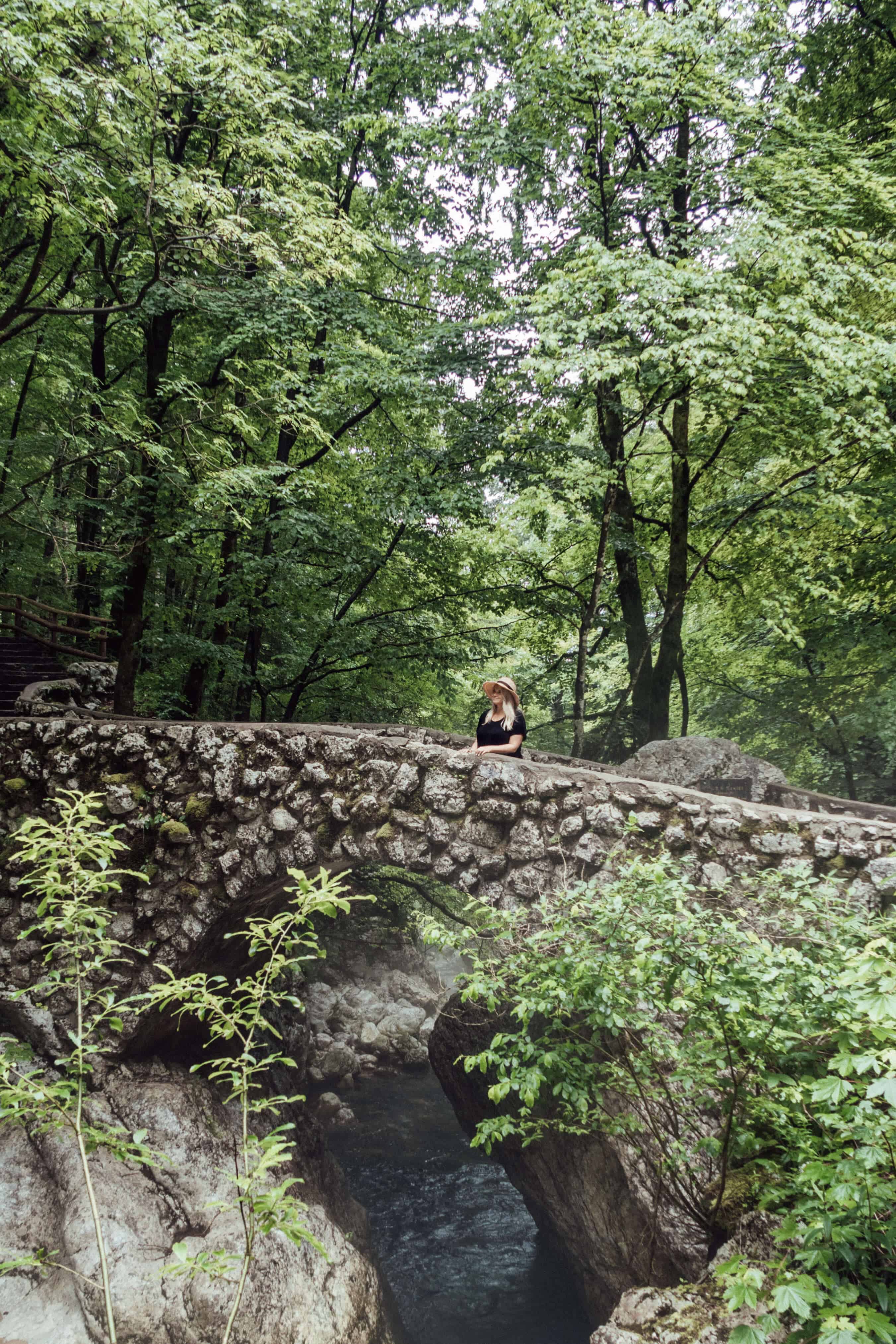 The Ultimate Guide to Lake Bohinj Slovenia | Bridge to Slap Savica waterfall | The Republic of Rose | #Slovenia #Bohinj #LakeBohinj #Europe #Travel