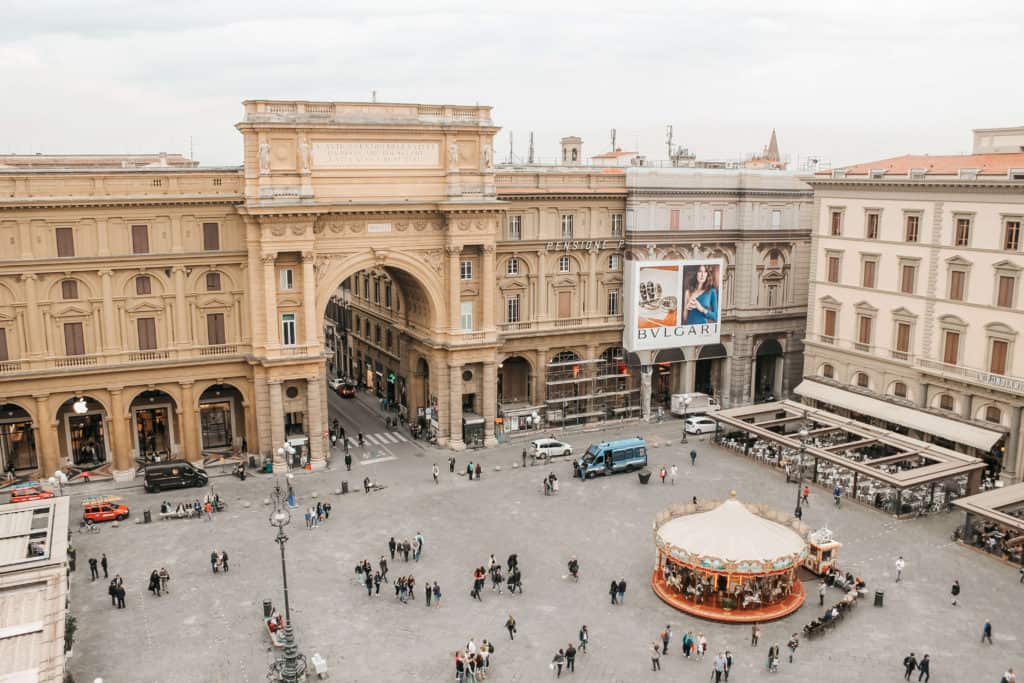 The Ultimate Guide to Florence Italy | View from the La Rinascente | The Republic of Rose | #Florence #Italy #Tuscany #Europe #Travel