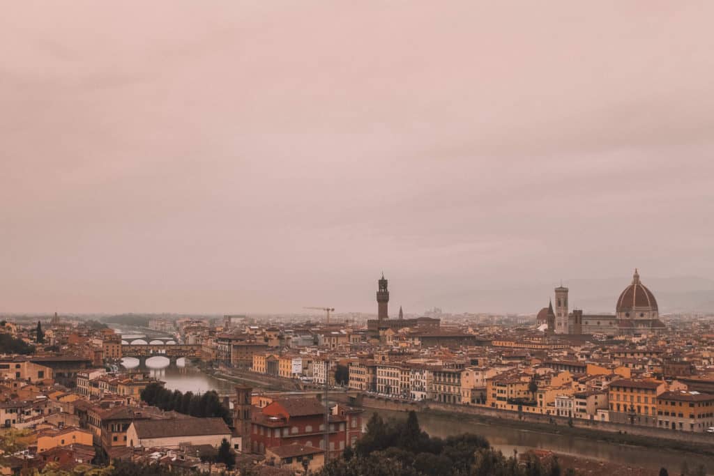 The Ultimate Guide to Florence Italy | View from Plaza Michelangelo | The Republic of Rose | #Florence #Italy #Tuscany #Europe #Travel