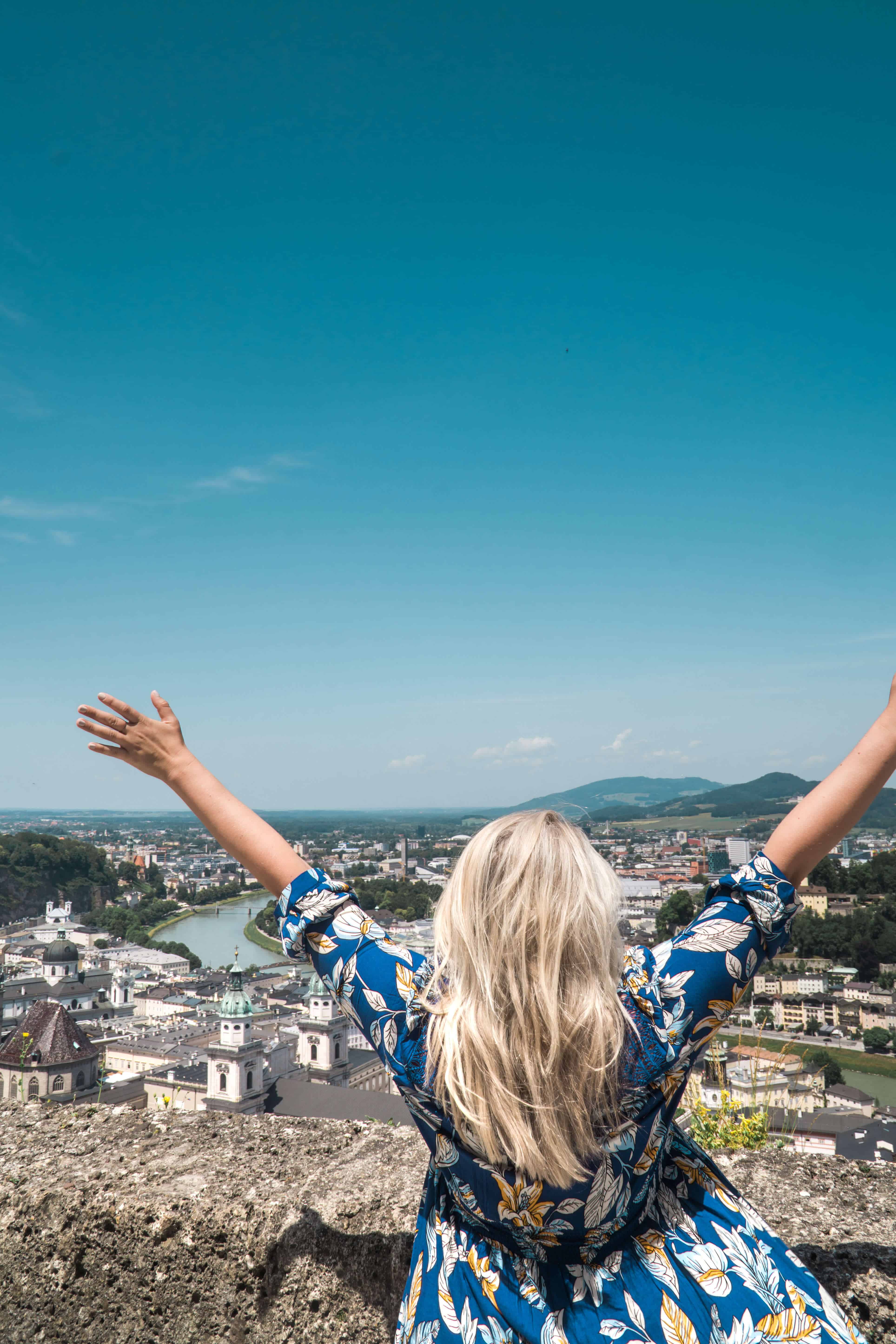 How to Spend One Day in Salzburg Austria | View of Salzburg | The Republic of Rose | #Travel #Salzburg #Austria #Europe