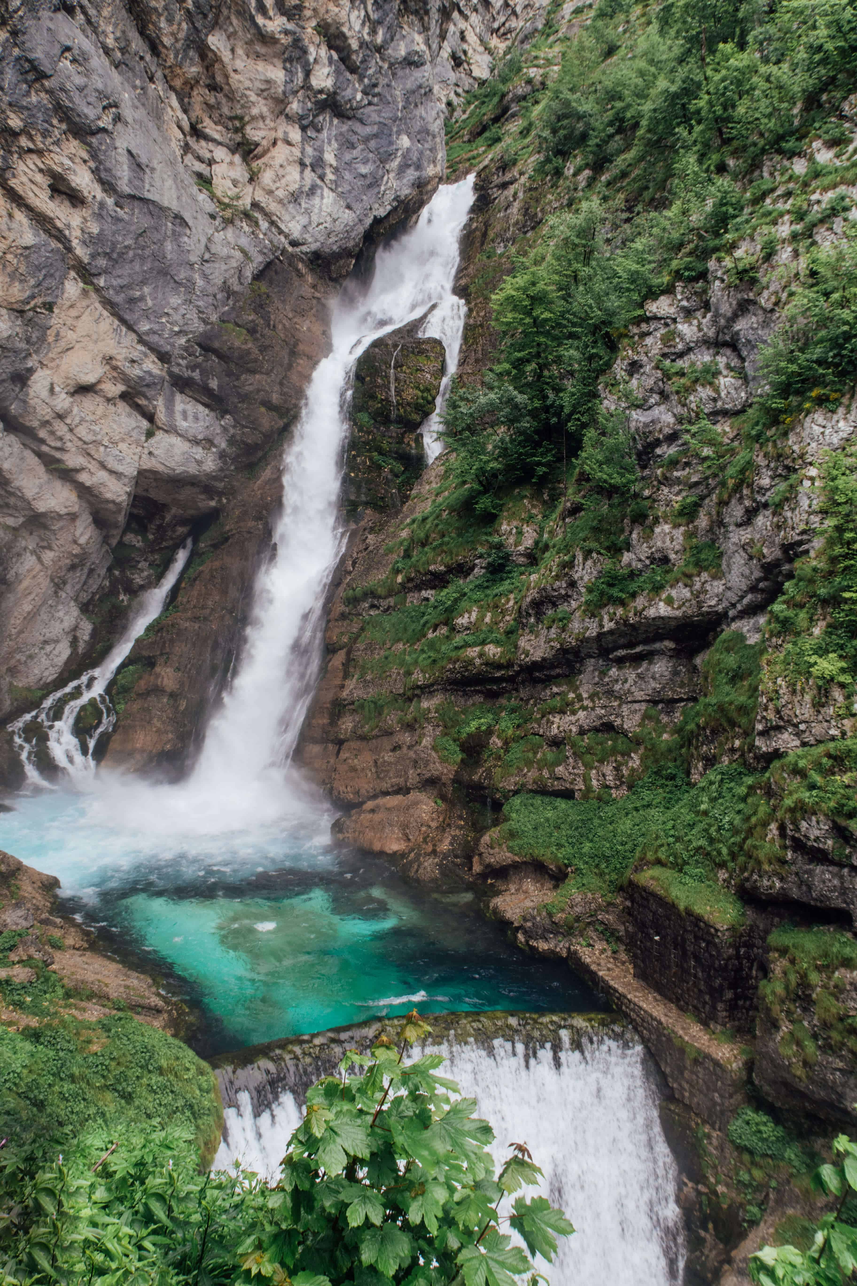 Slovenia in 20 Photos | Slap Savica Waterfall | The Republic of Rose | #Slovenia #LakeBohinj #Bohinj #LakeBled #Bled #Europe #Ljublana #Travel