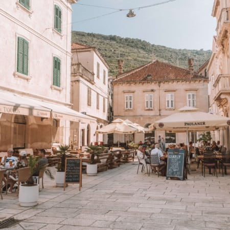 HOW TO SPEND ONE DAY IN VIS CROATIA | Main Square in Vis town | The Republic of Rose