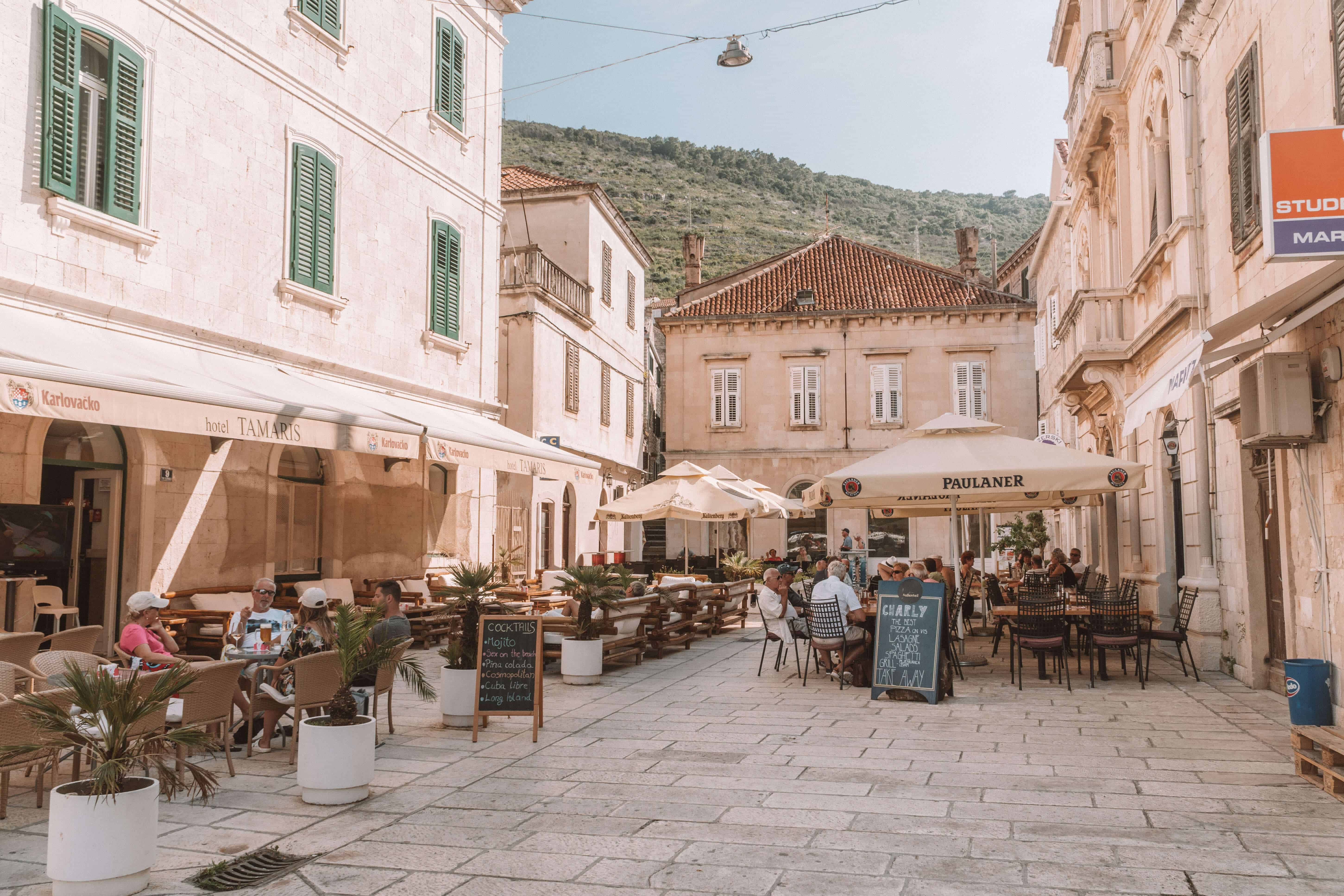 HOW TO SPEND ONE DAY IN VIS CROATIA | Main Square in Vis town | The Republic of Rose