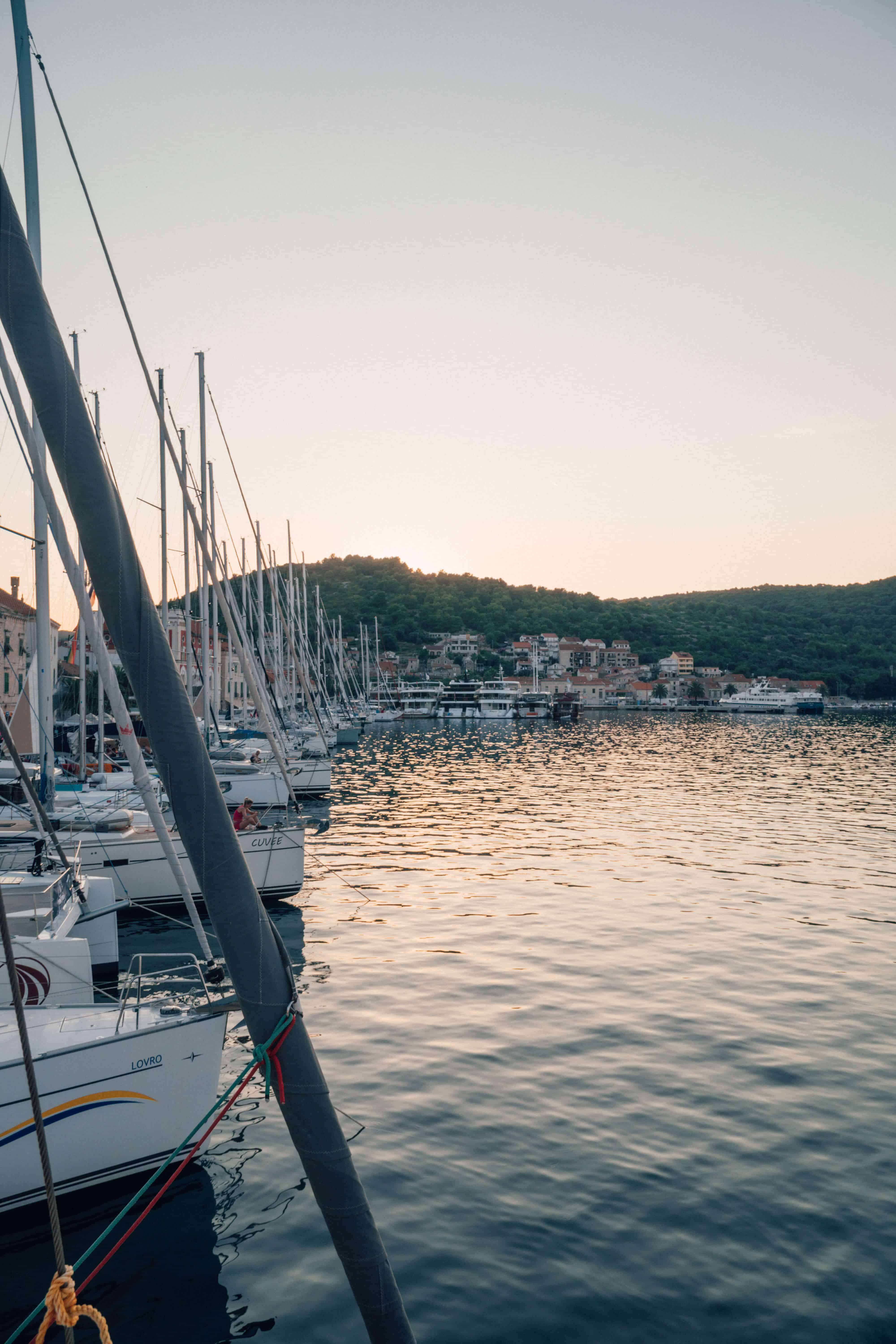 TIPS FOR EXPLORING CROATIA BY GULET | Sailboats in the marina | The Republic of Rose