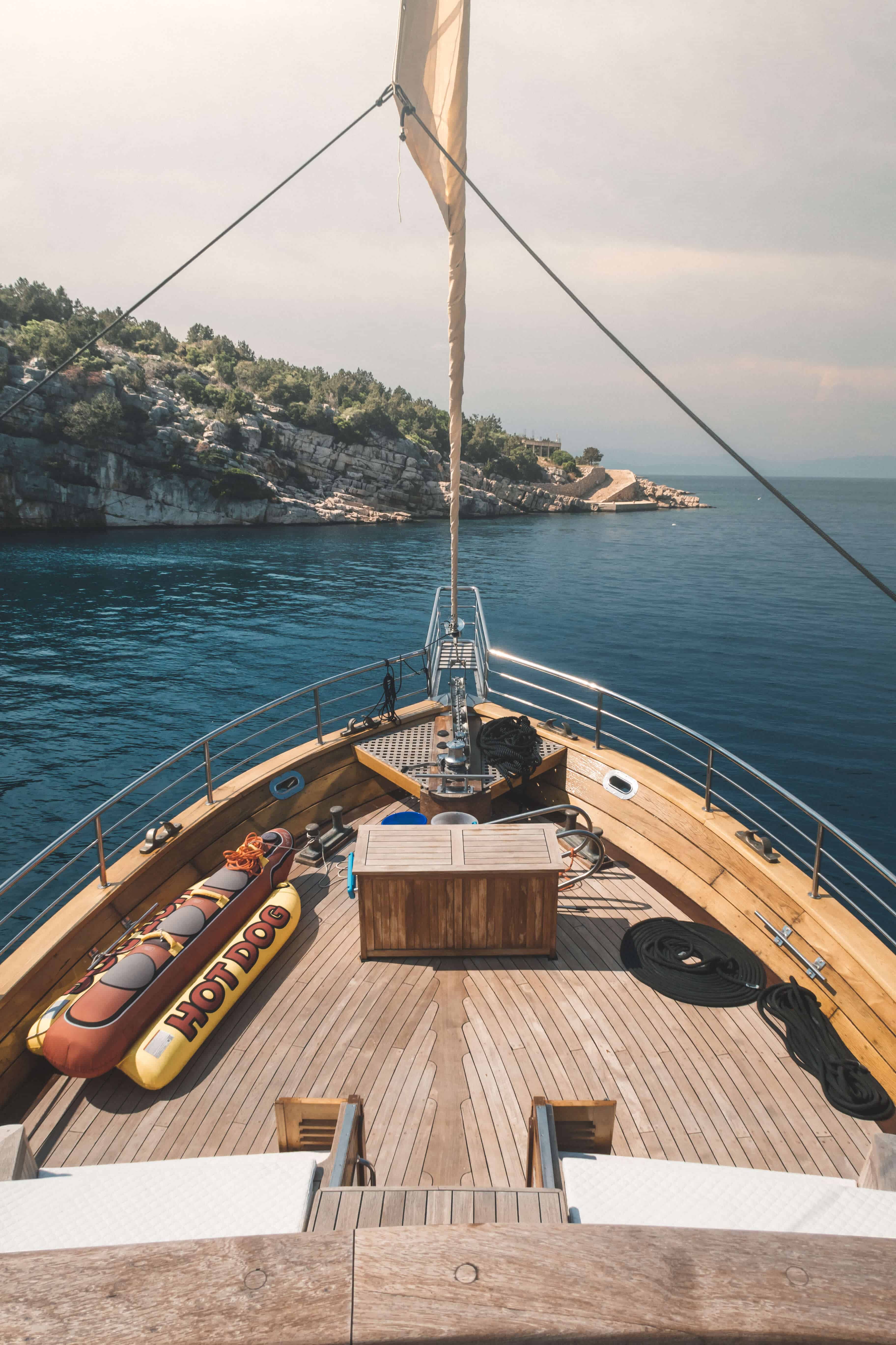 TIPS FOR EXPLORING CROATIA BY GULET | Front of the gulet | The Republic of Rose