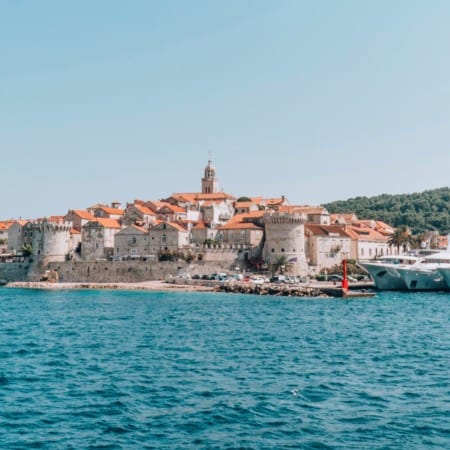 HOW TO SPEND ONE DAY IN KORCULA, CROATIA | View of Korcula old town | The Republic of Rose