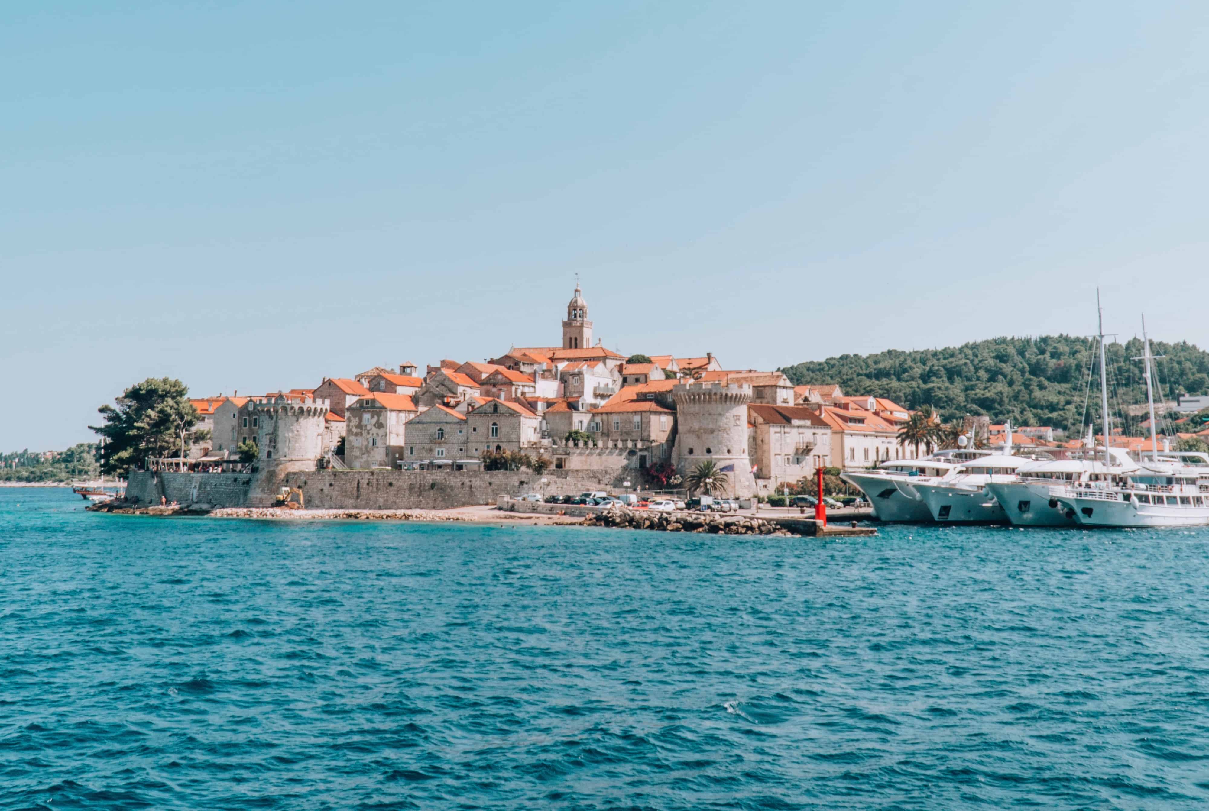 HOW TO SPEND ONE DAY IN KORCULA, CROATIA | View of Korcula old town | The Republic of Rose