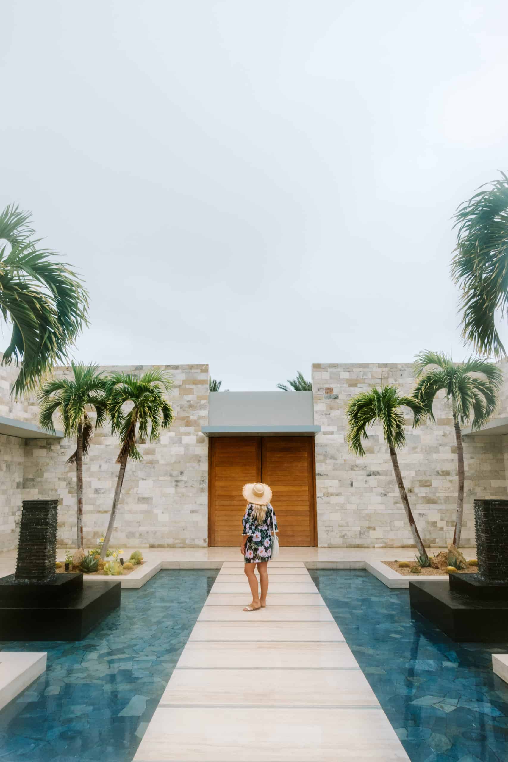 Entrance to the spa at Montage Los Cabos in Mexico