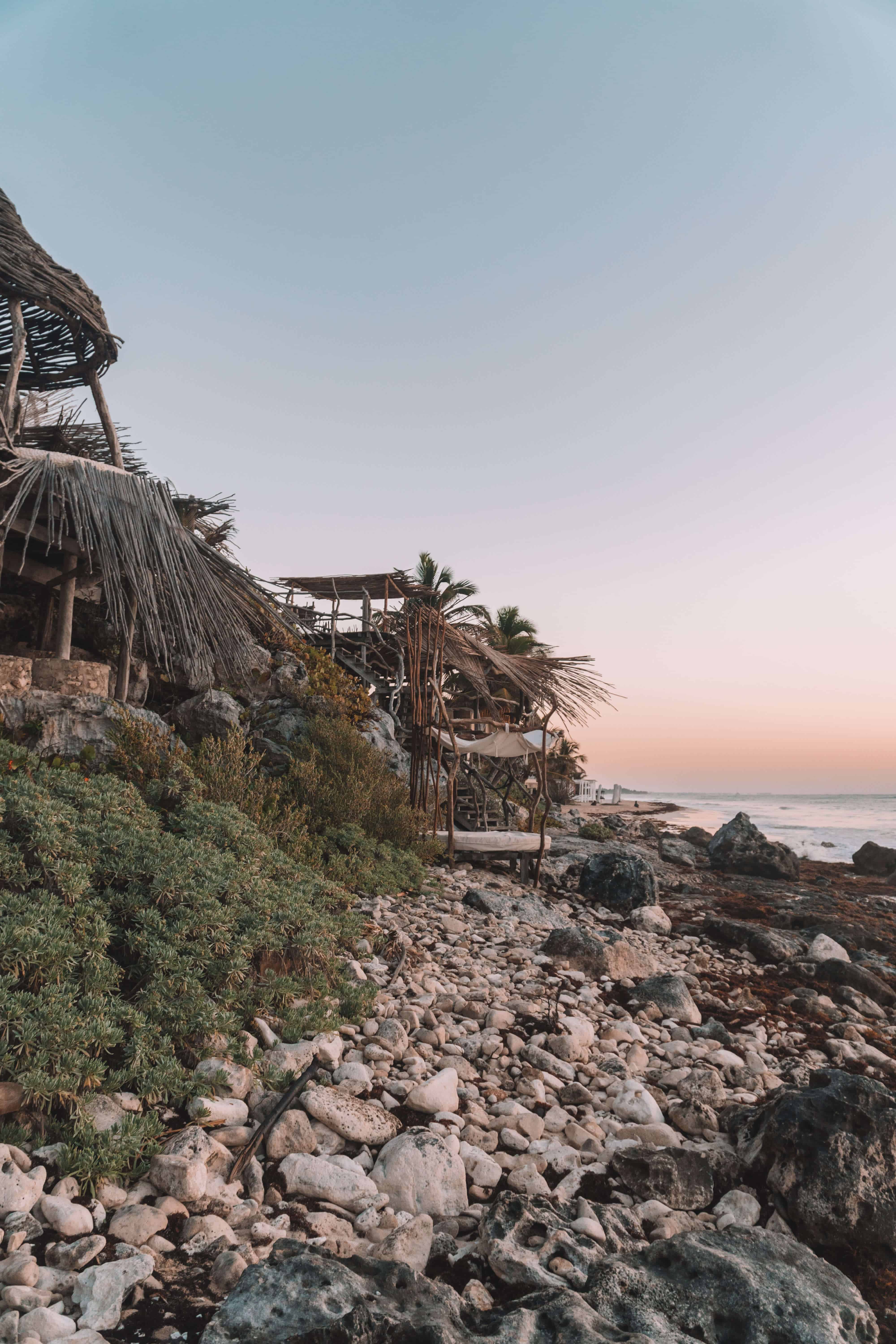 Sunrise at Azulik | TULUM IN 20 PHOTOS | The Republic of Rose | #Tulum #Mexico