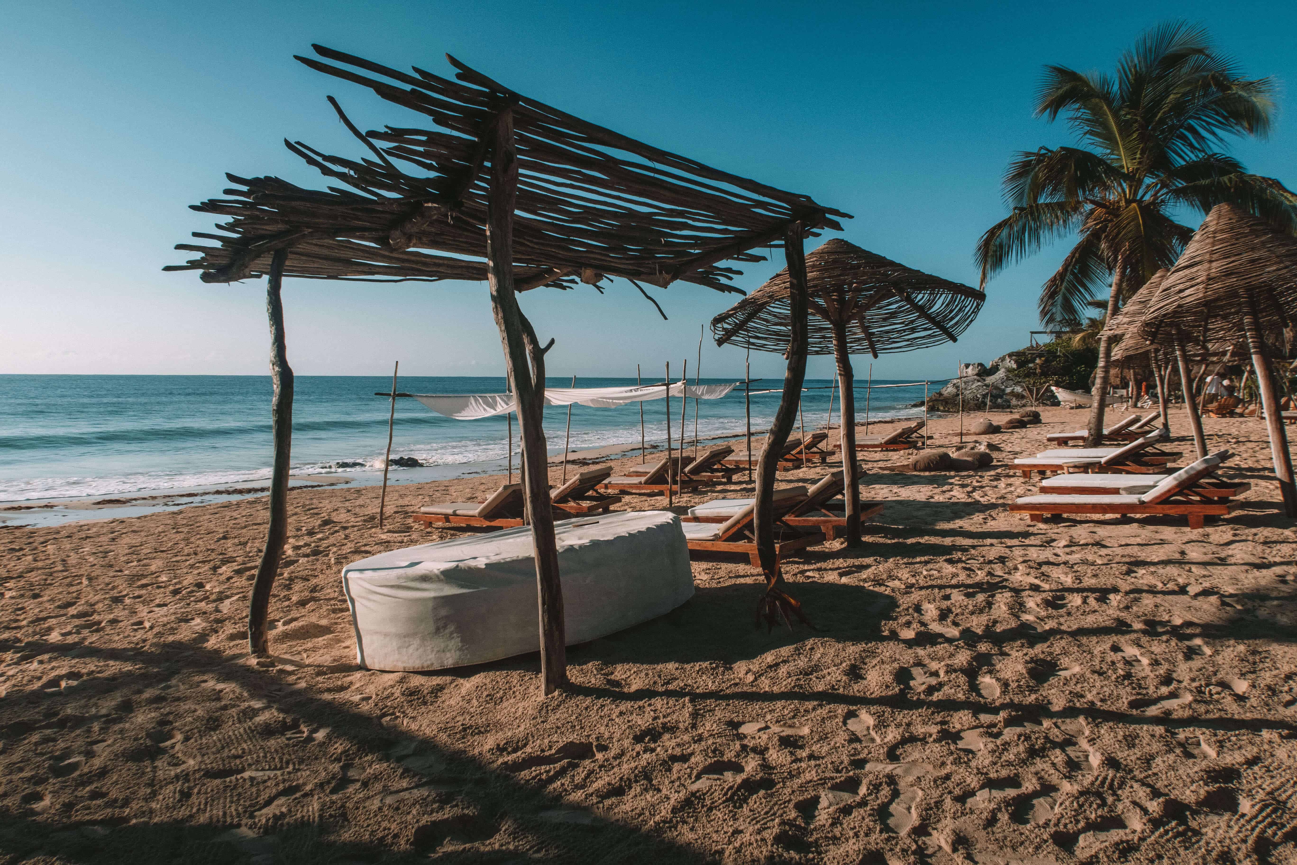 Beach at Azulik | TULUM IN 20 PHOTOS | The Republic of Rose | #Tulum #Mexico