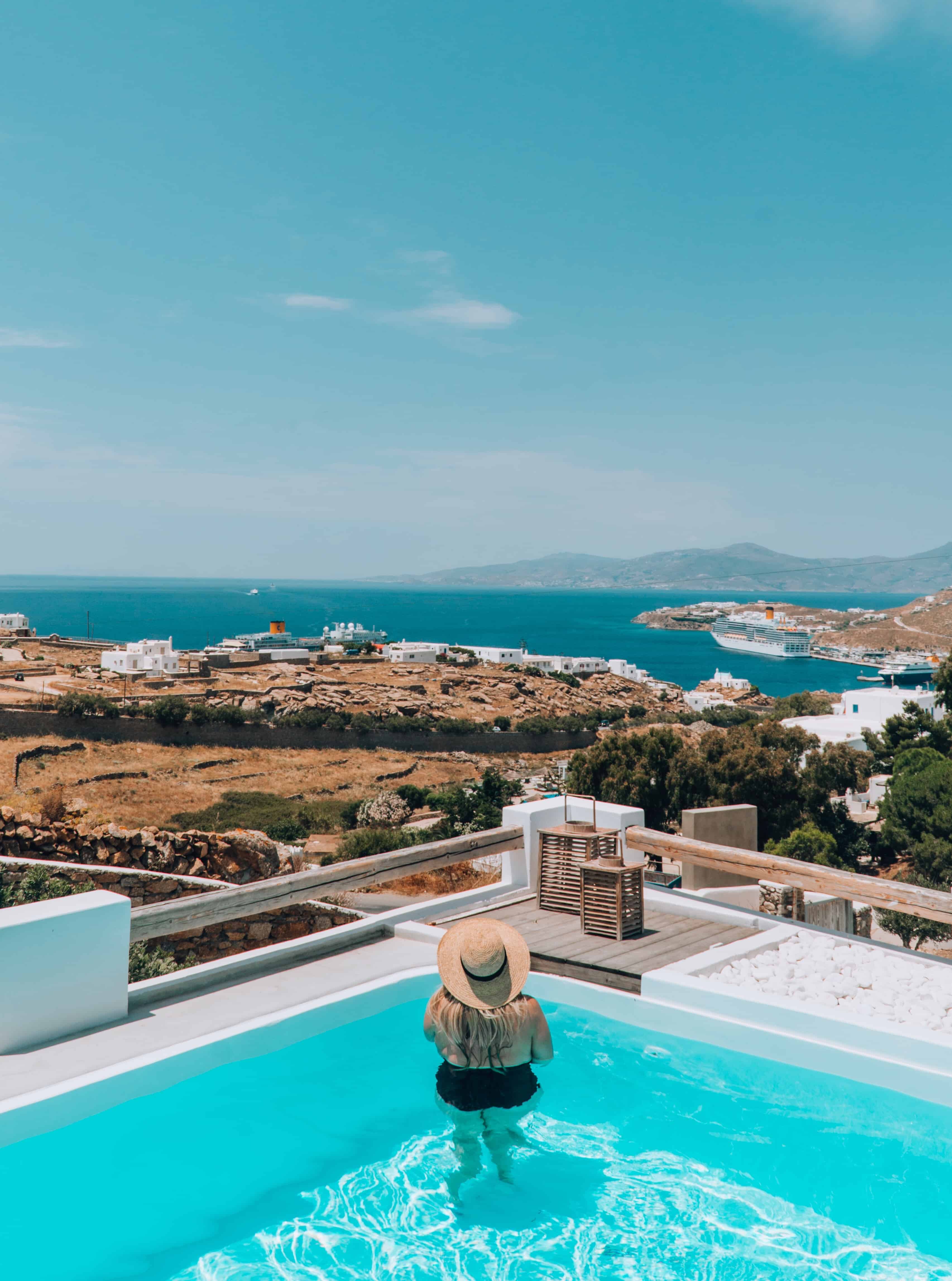 Villa Thea Collection pool | THE ULTIMATE GUIDE TO MYKONOS GREECE | The Republic of Rose