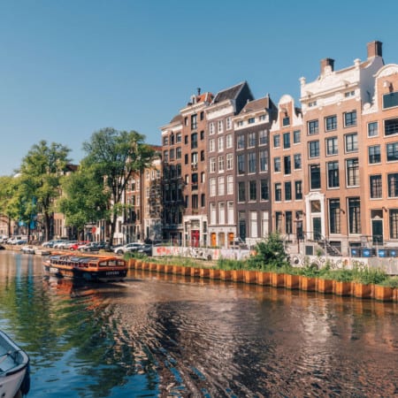 View of the canal | HOW TO EXPLORE AMSTERDAM BY BOAT | The Republic of Rose