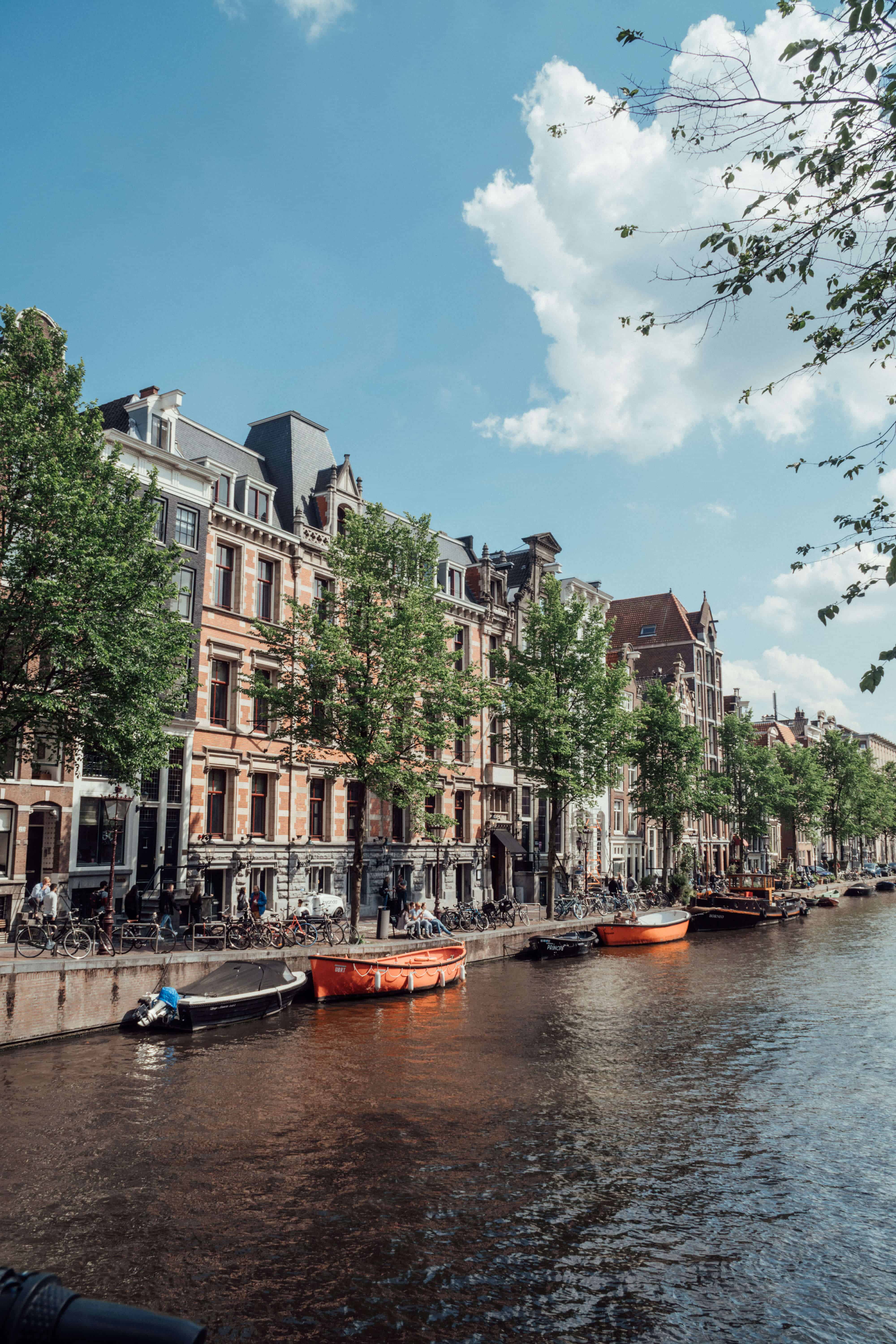 View of the canal | HOW TO EXPLORE AMSTERDAM BY BOAT | The Republic of Rose