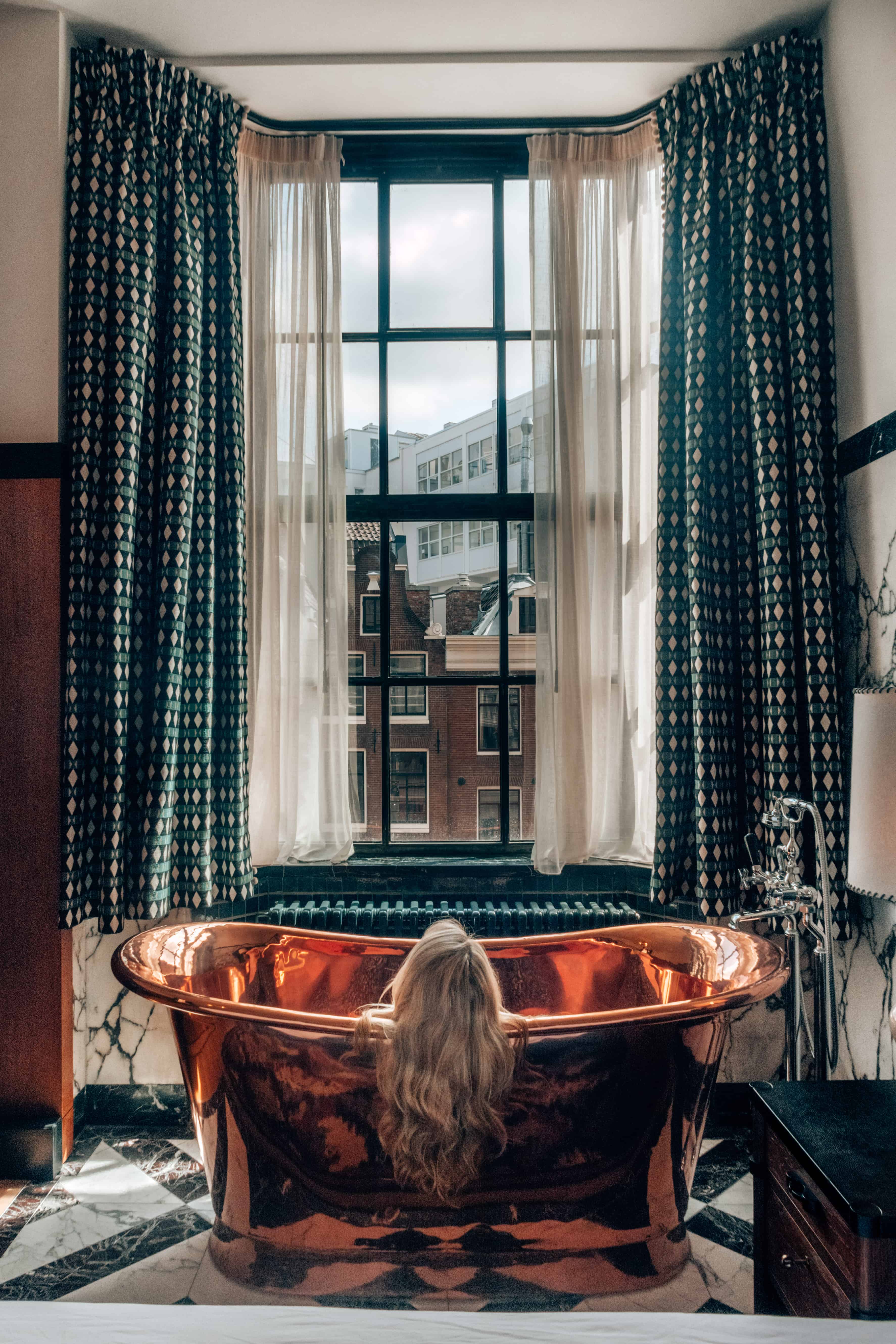 Bathtub at Soho House Amsterdam | THE ULTIMATE GUIDE TO AMSTERDAM NETHERLANDS | The Republic Of Rose