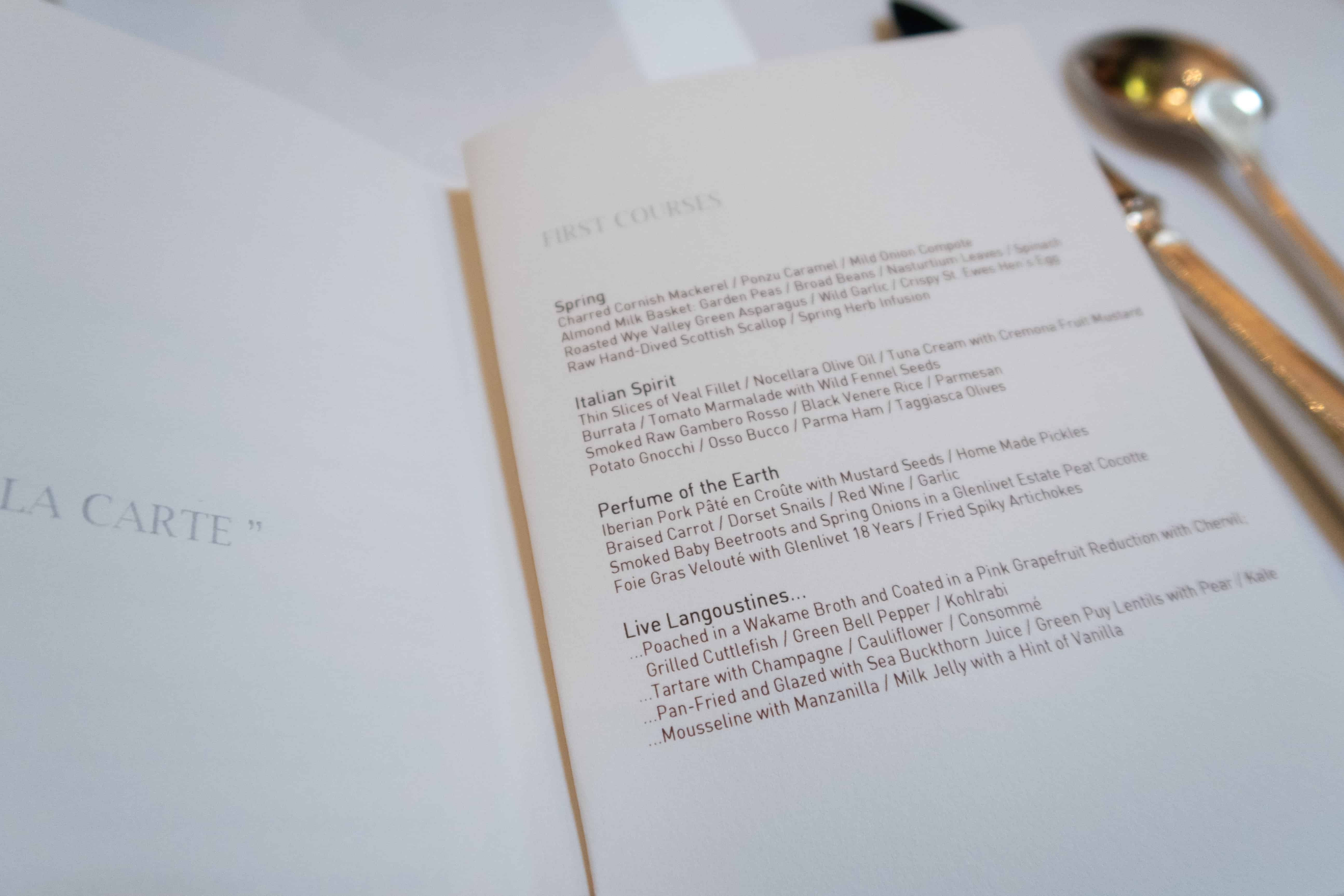 Menu | Dining at Sketch Lecture Room & Library in London | The Republic of Rose