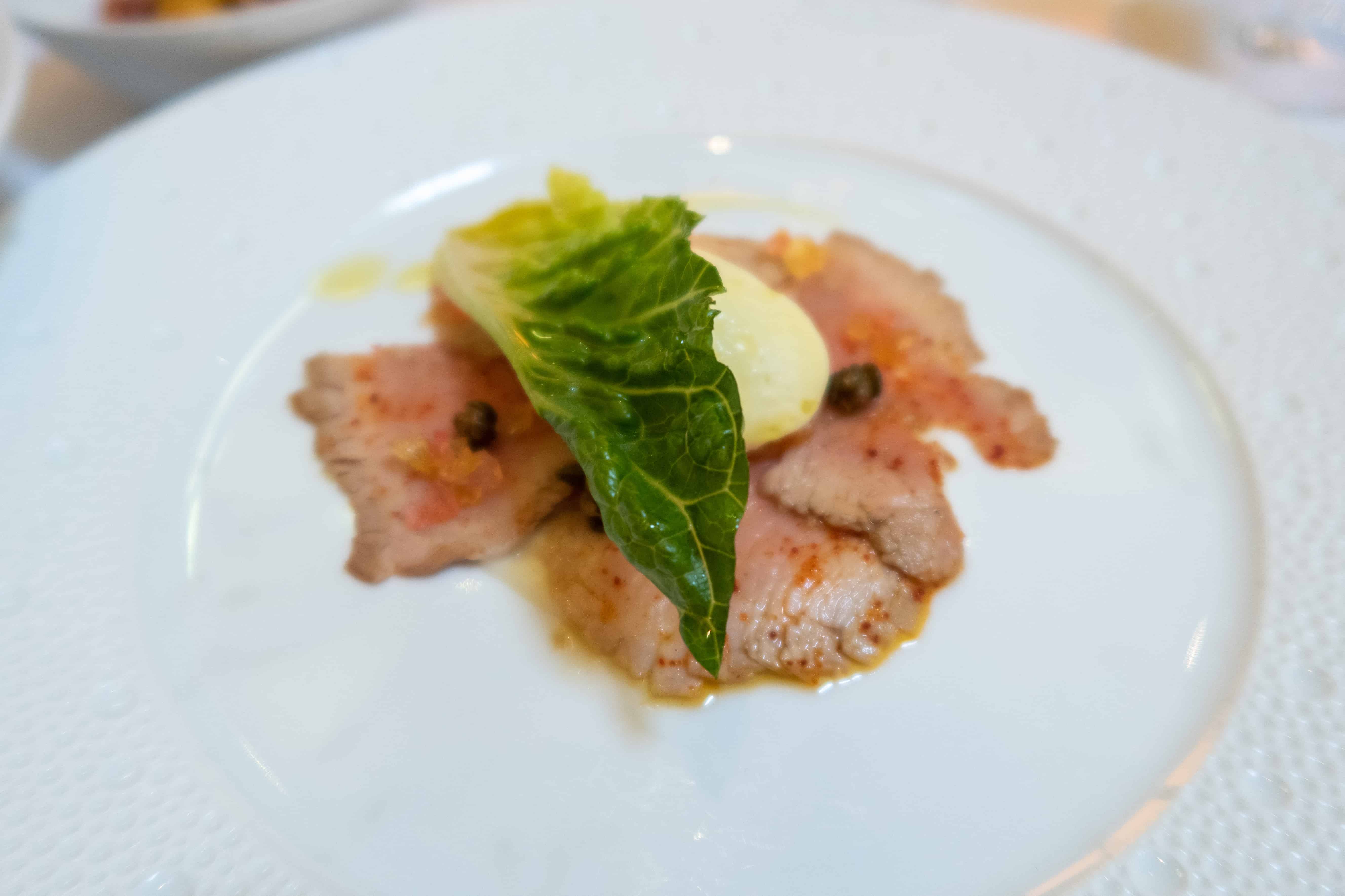 Thin Slices of Veal Fillet | Dining at Sketch Lecture Room & Library in London | The Republic of Rose