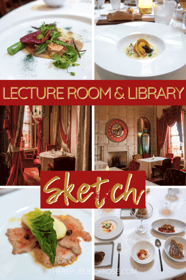 Dining at Sketch Lecture Room & Library in London | The Republic of Rose | #Sketch #SketchLondon #London #England #Michelin #MichelinDining #3StarMichelin #LectureRoom