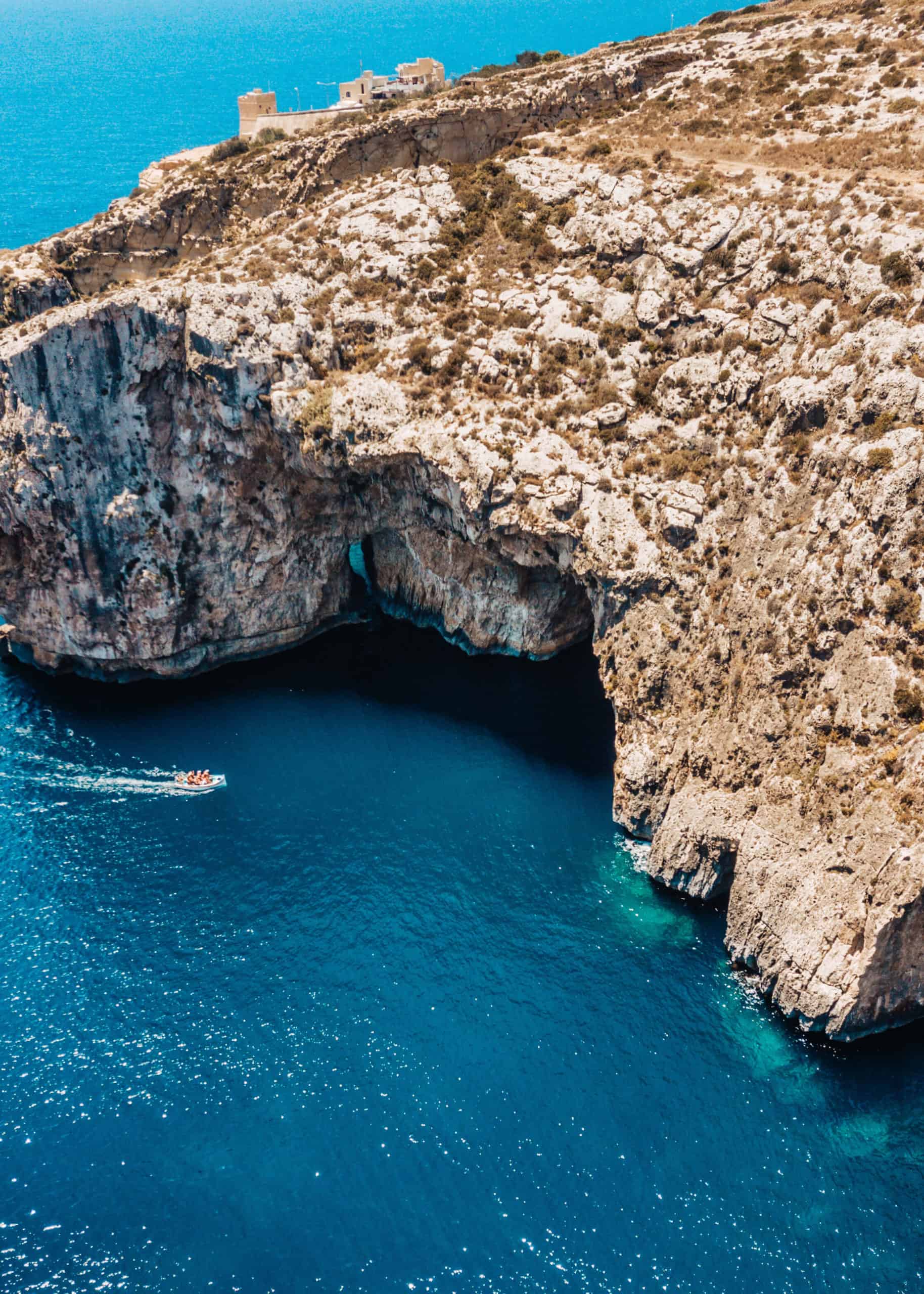 View of the Blue Grotto | The Perfect 5 Day Malta Itinerary | The Republic of Rose
