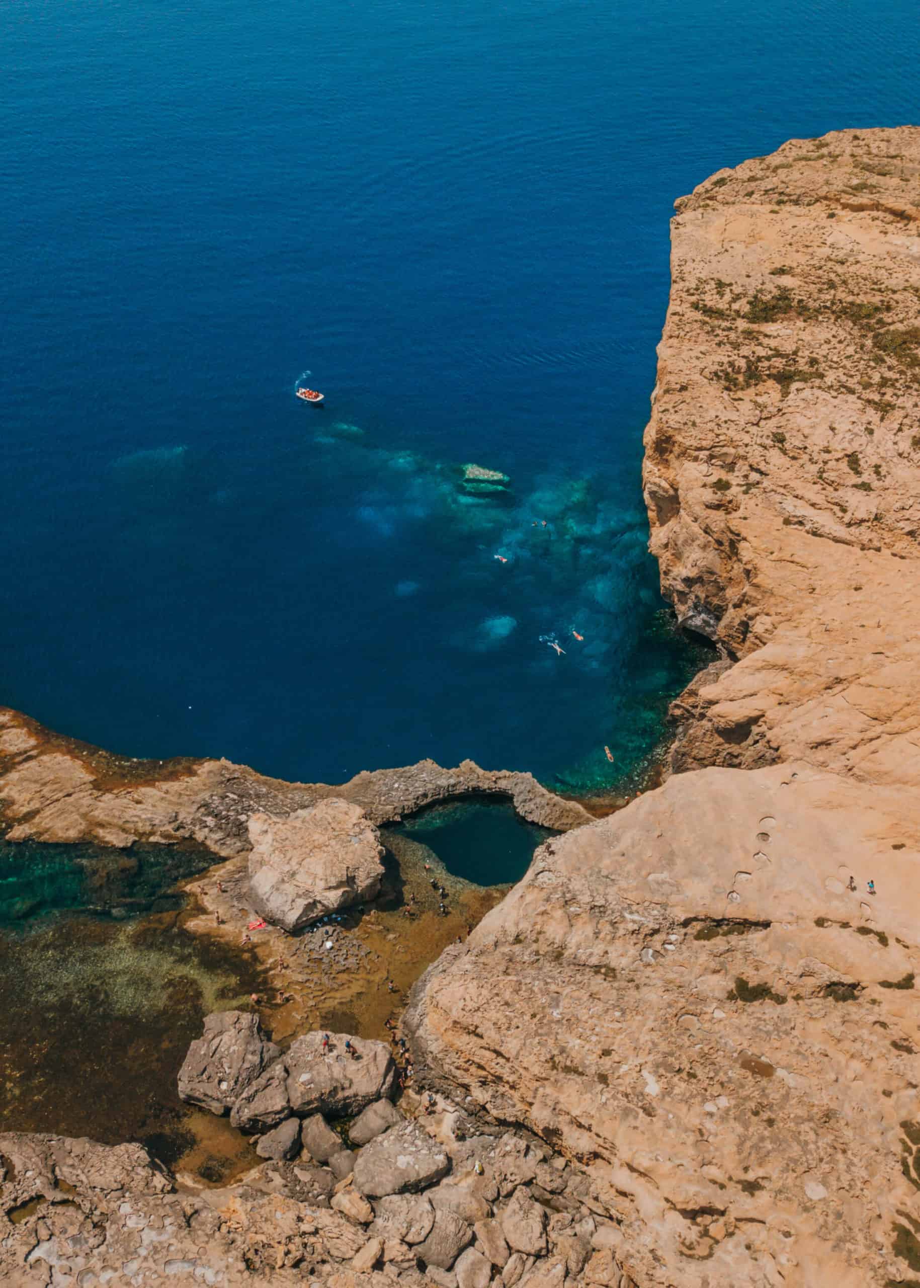 The Blue Hole on Gozo island | The Perfect 5 Day Malta Itinerary | The Republic of Rose