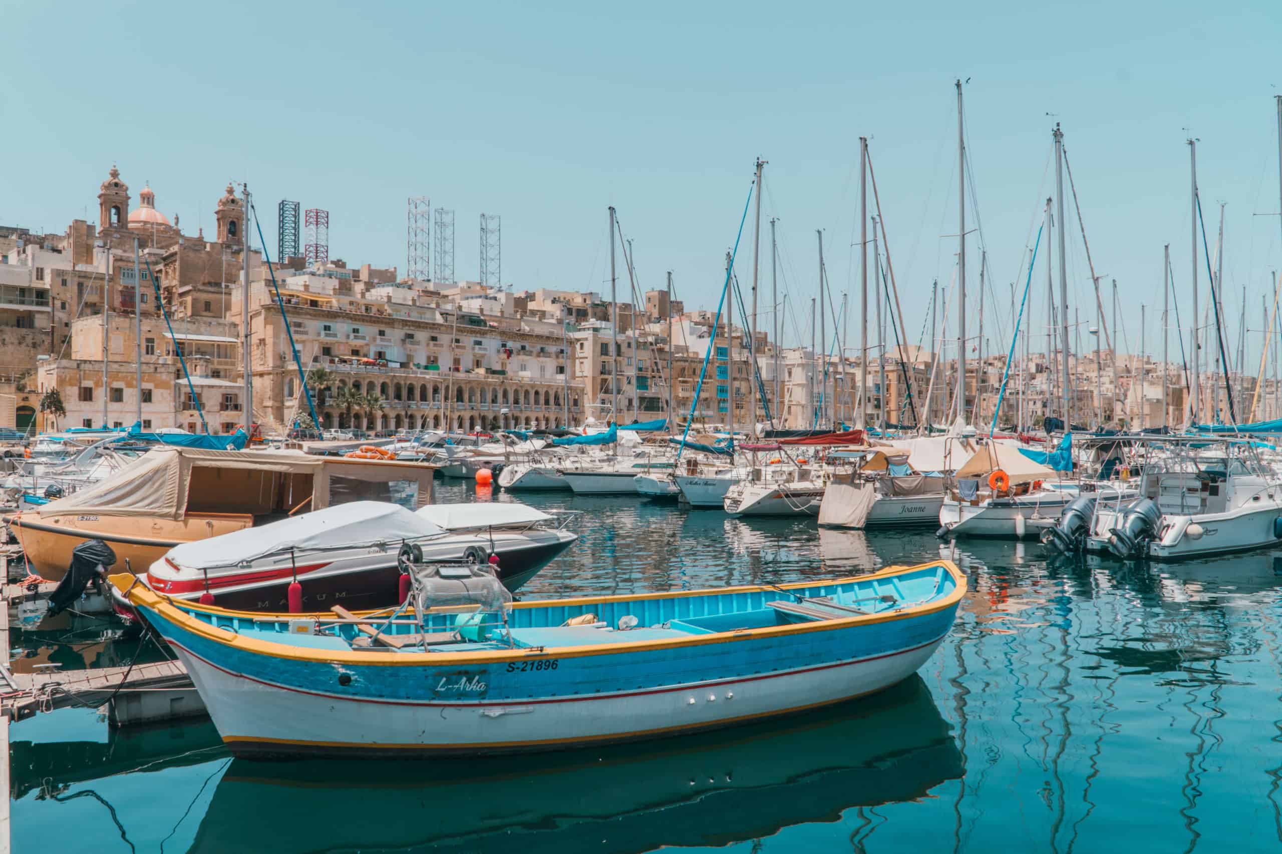 Harbor in Senglea | The Perfect 5 Day Malta Itinerary | The Republic of Rose