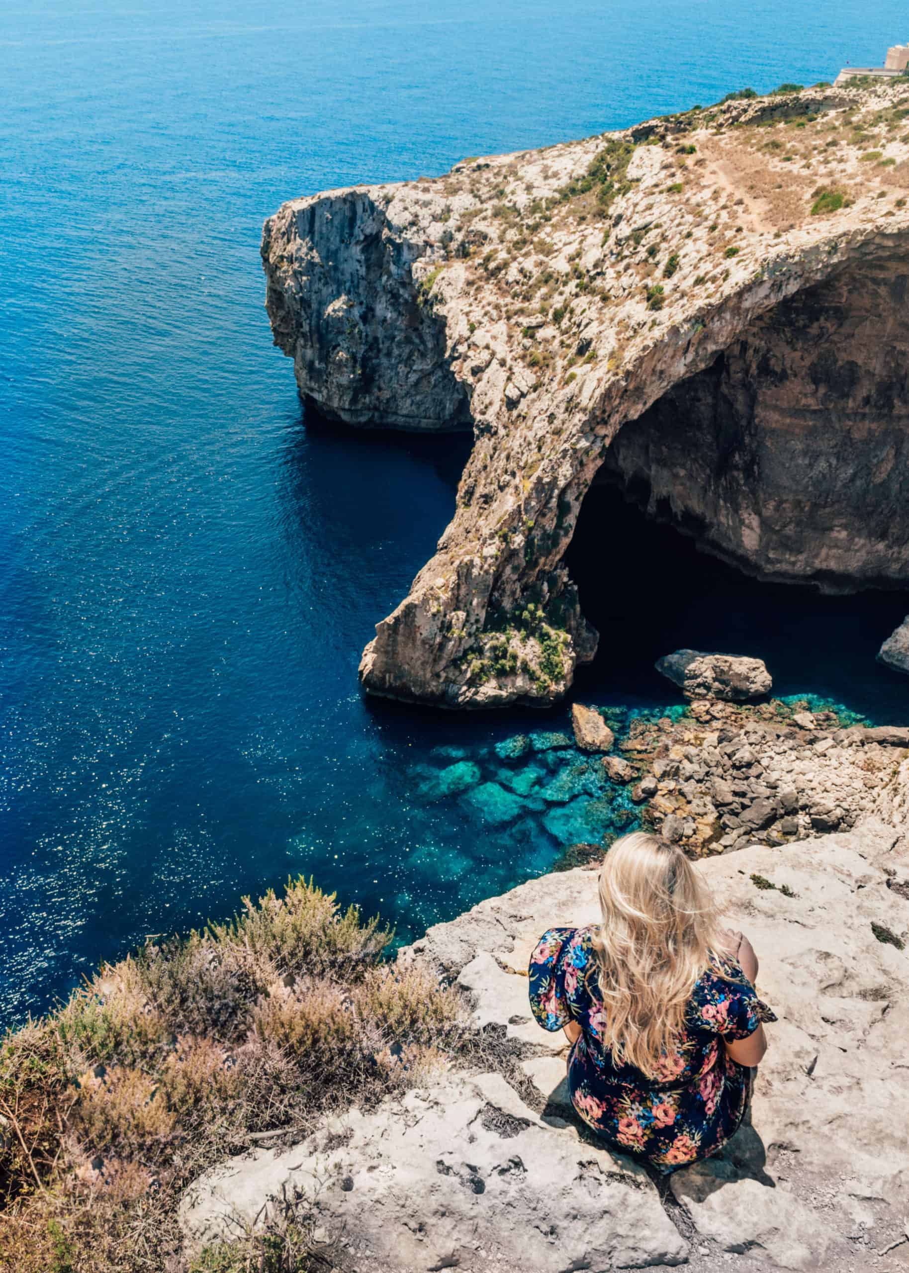 View of the Blue Grotto | The Perfect 5 Day Malta Itinerary | The Republic of Rose