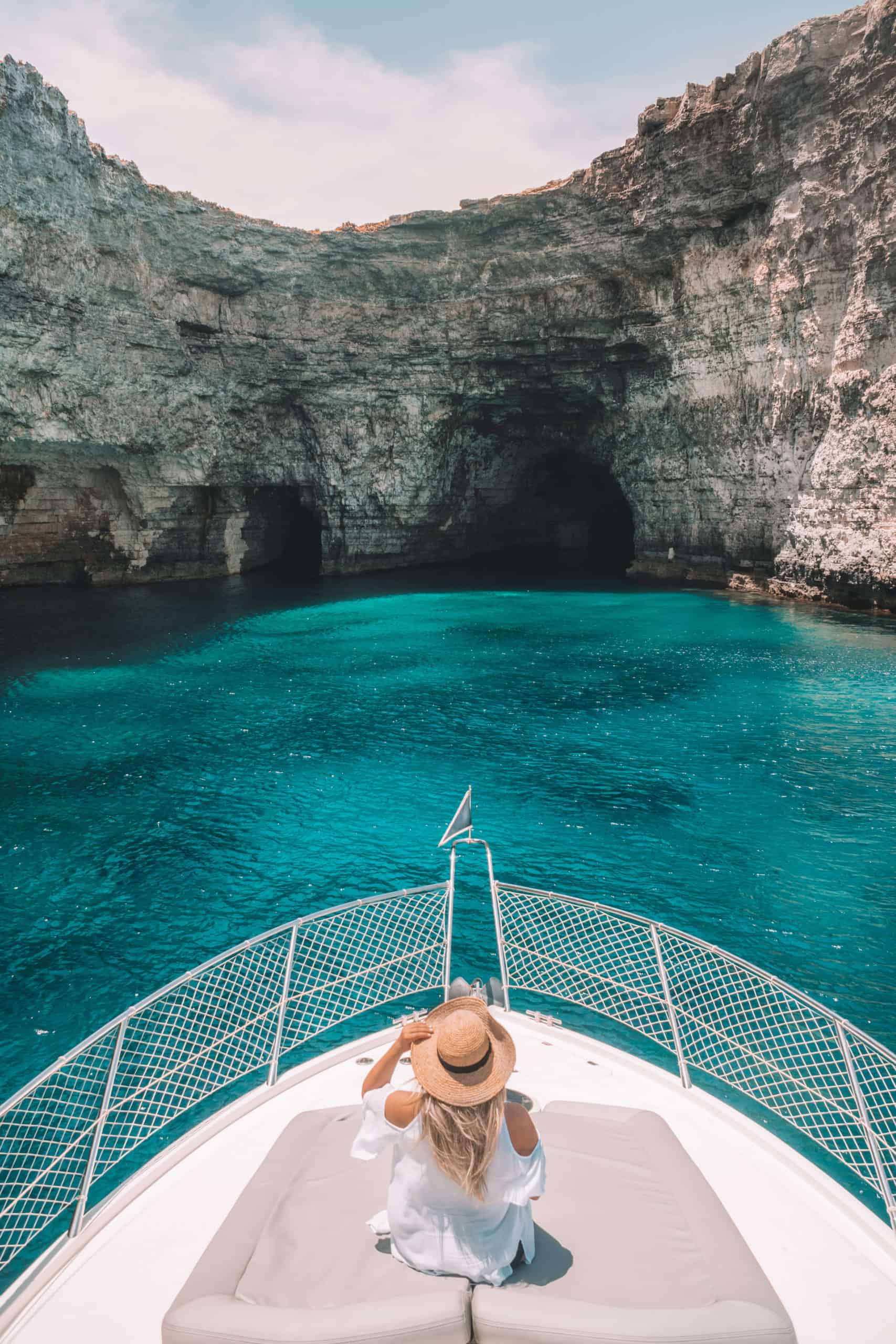 Santa Maria Caves on Comino Island | The Perfect 5 Day Malta Itinerary | The Republic of Rose