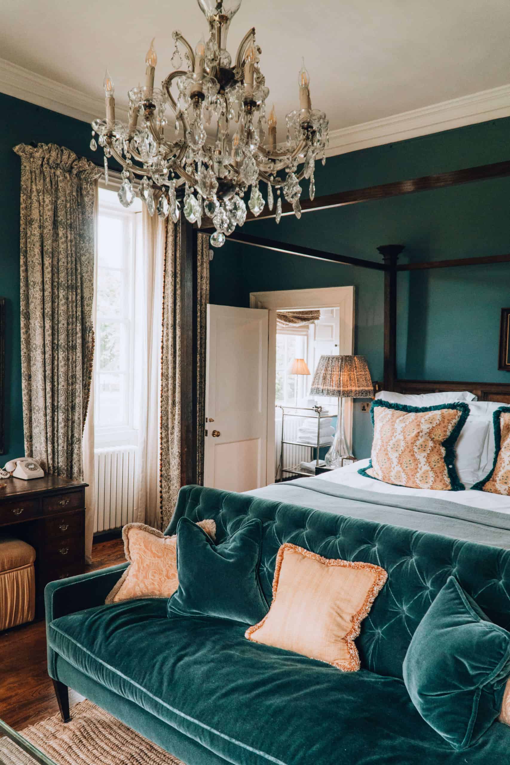 Cozy bedroom at Babington House in the English Countryside | The Cotswolds in 20 Photos