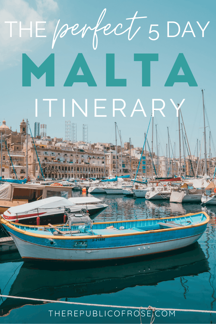 The Perfect 5 Day Malta Itinerary | Here's how to spend five days exploring Malta, Gozo and Comino islands! | The Republic of Rose