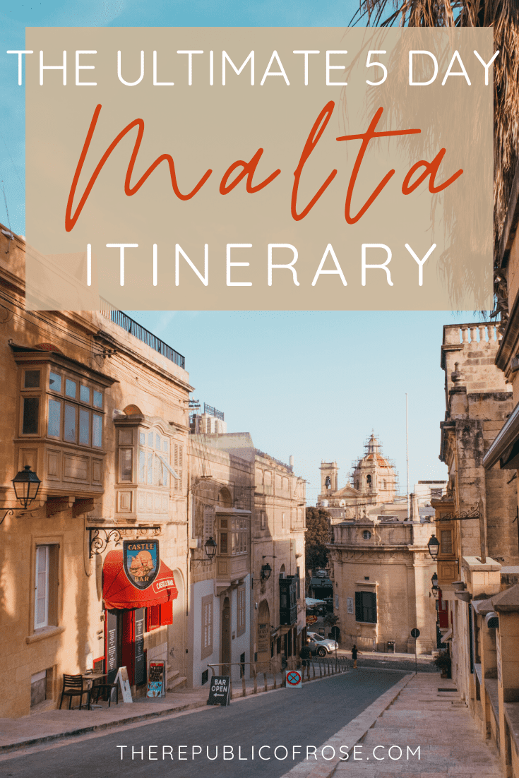 The Perfect 5 Day Malta Itinerary | Here's how to spend five days exploring Malta, Gozo and Comino islands! | The Republic of Rose