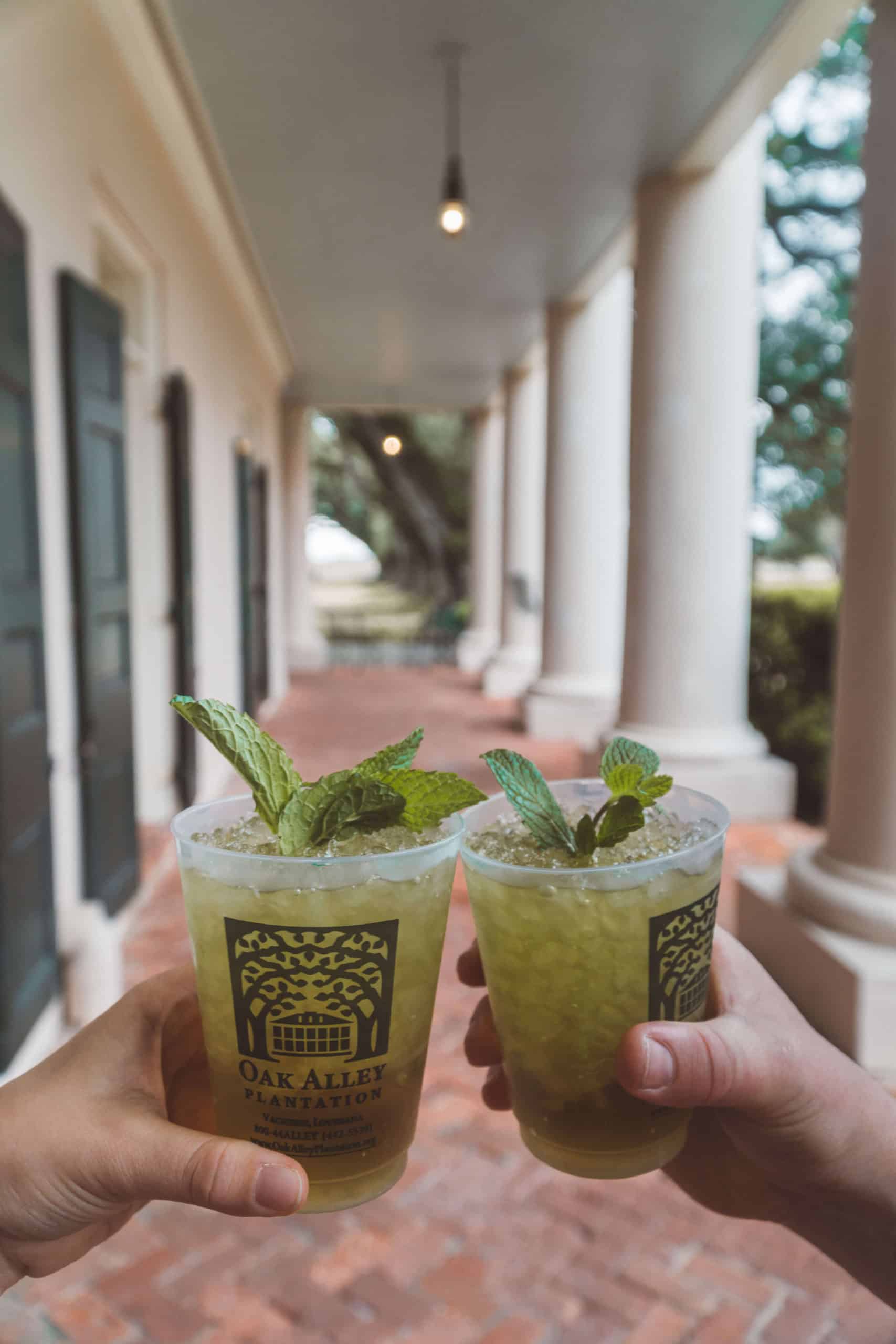 Mint Juleps | Staying Overnight at Oak Alley Plantation in Louisiana | The Republic of Rose
