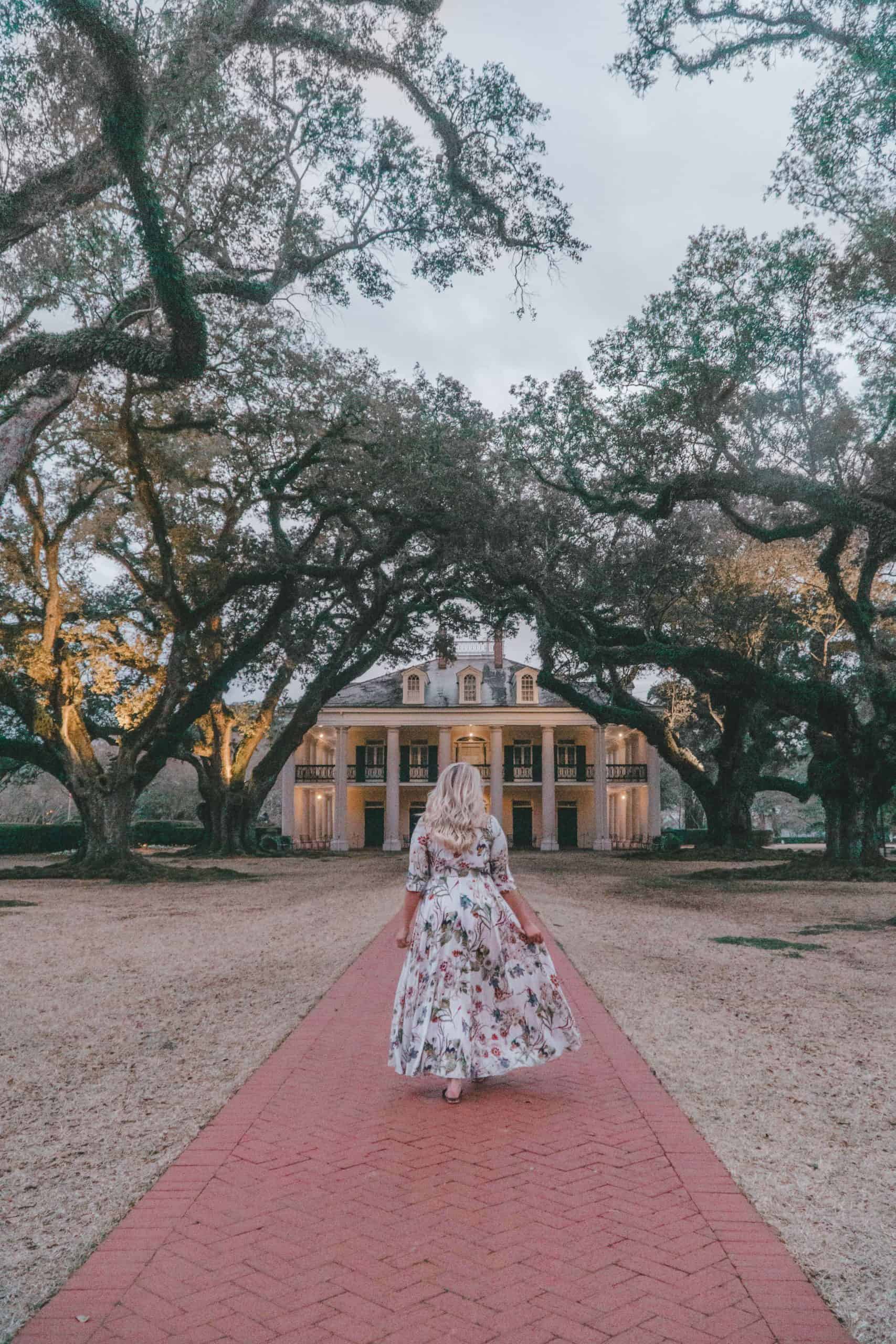 Path to the Big House | Staying Overnight at Oak Alley Plantation in Louisiana | The Republic of Rose