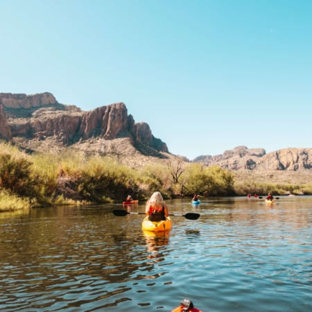 Kayaking the Salt River in Phoenix, Arizona