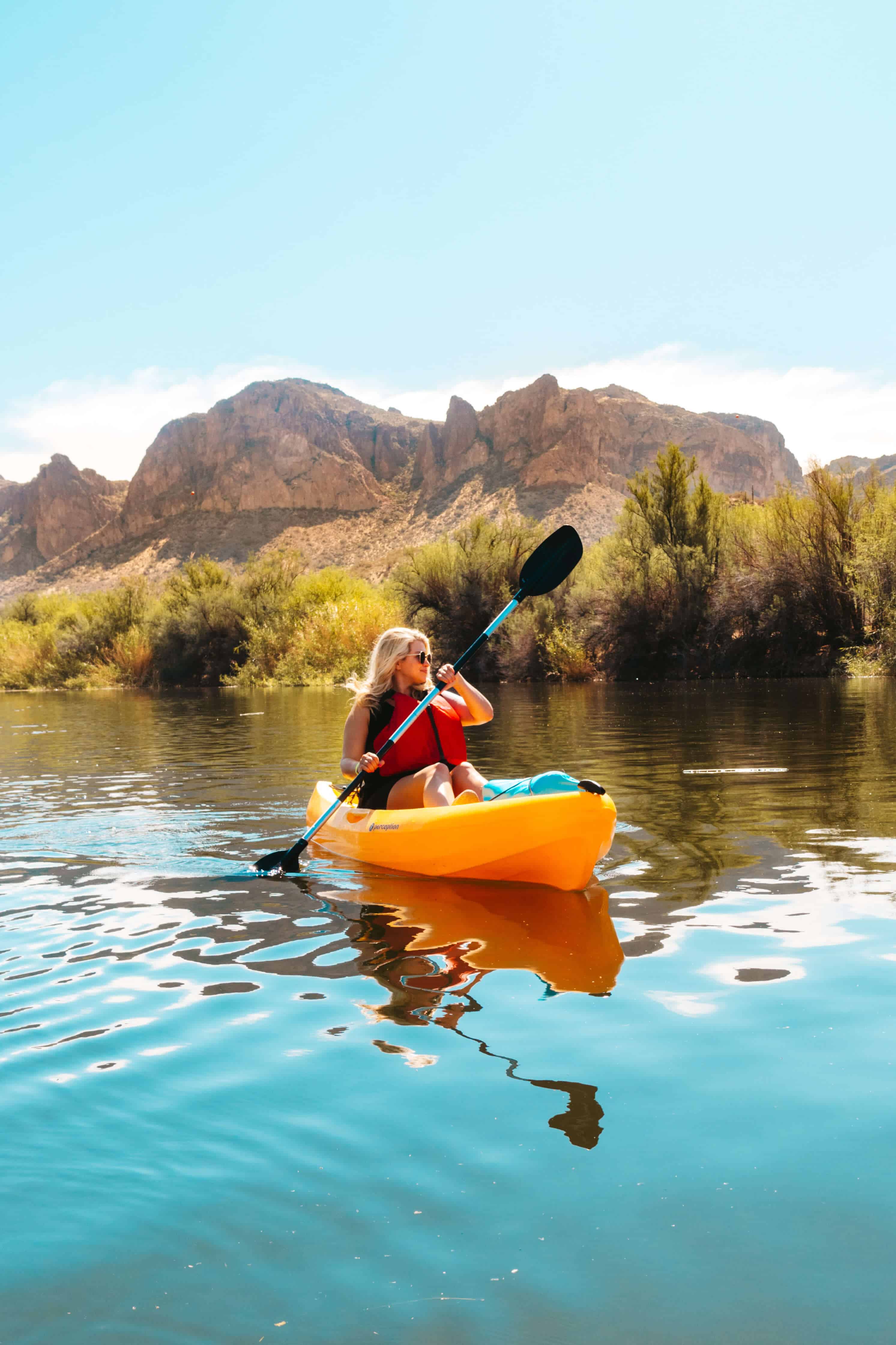 Kayaking the Salt River in Phoenix, Arizona