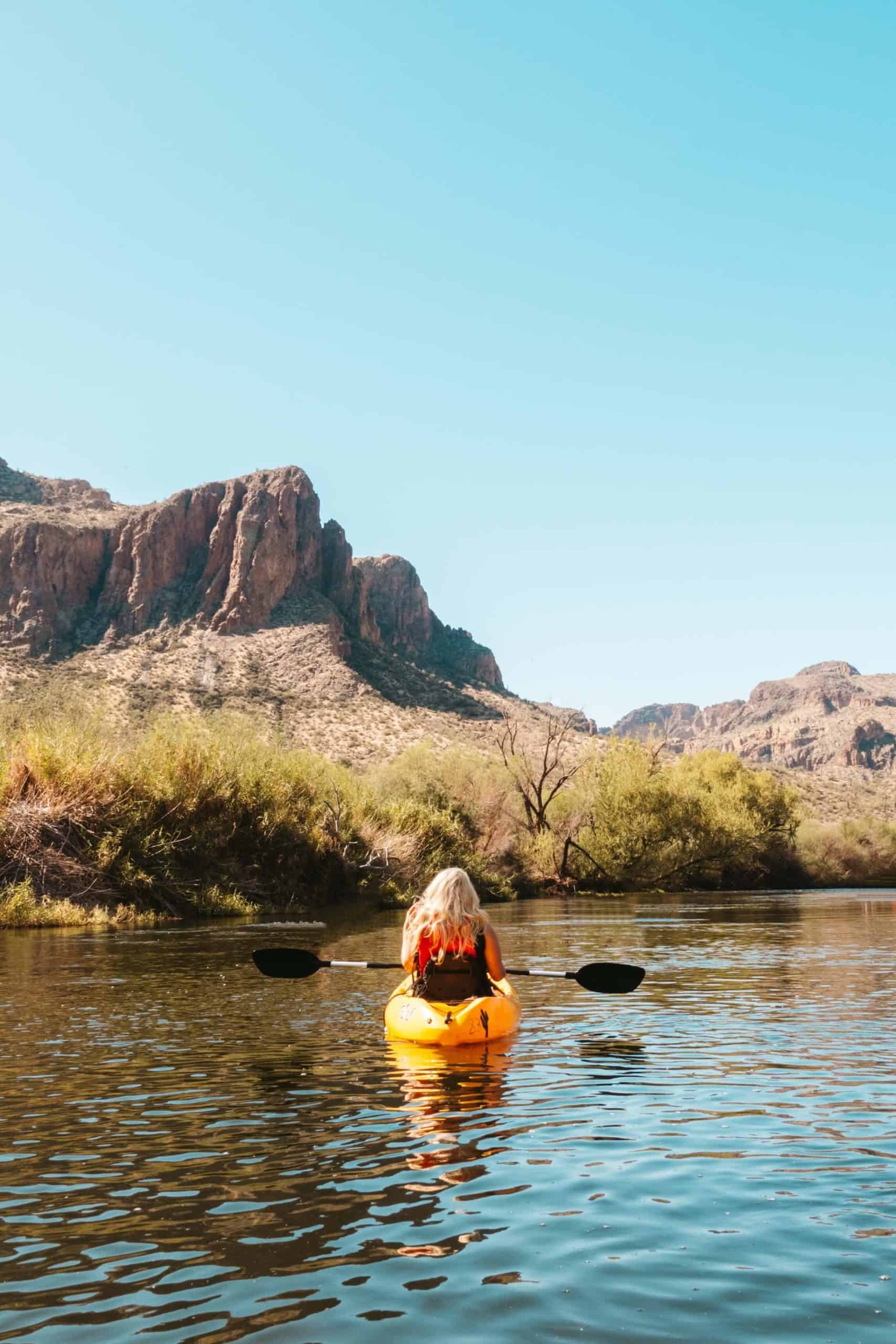 Kayaking the Salt River in Phoenix, Arizona