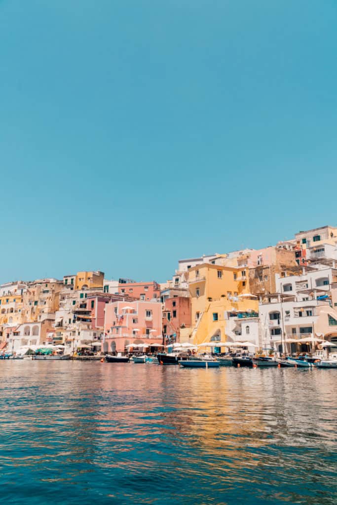 Marina Corricella of Procida island in Italy